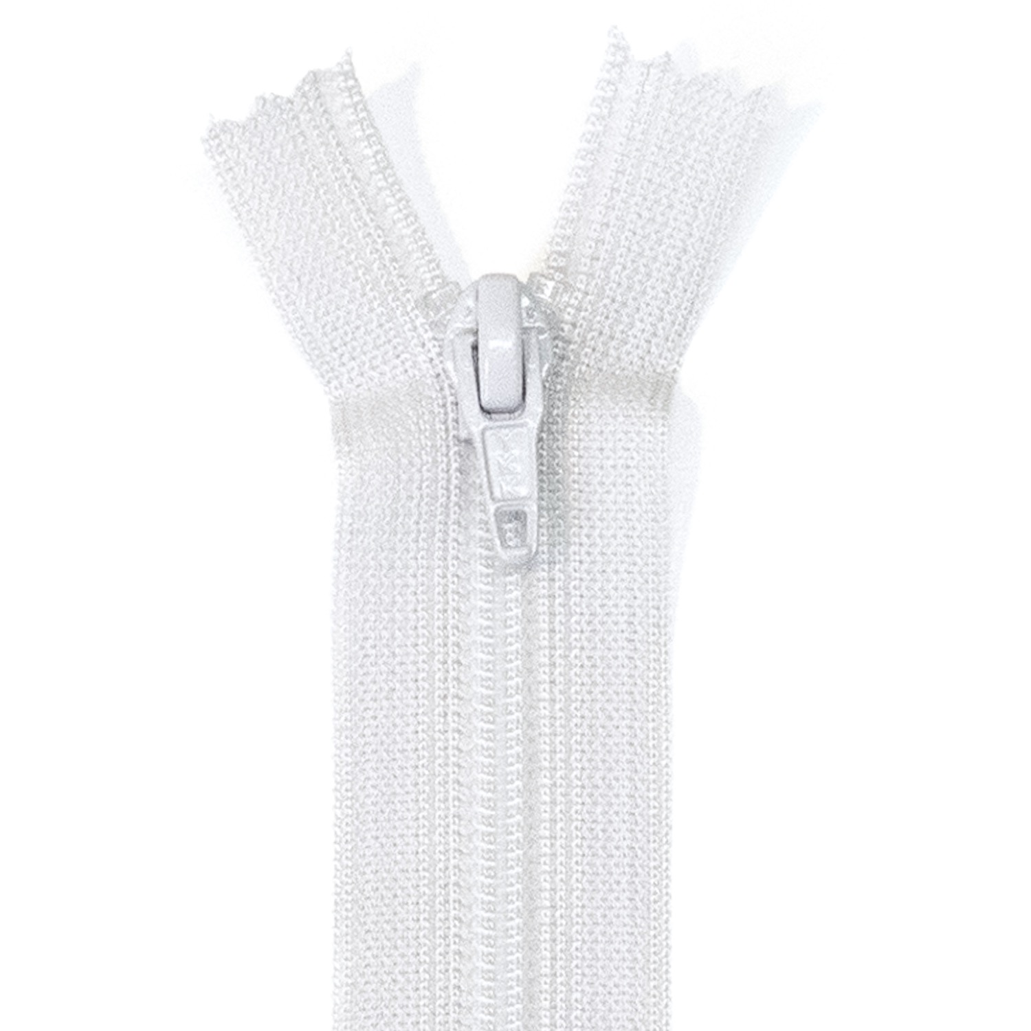 Reißverschluss nicht teilbar, Kunststoffspirale, Silbergrau, 12 cm