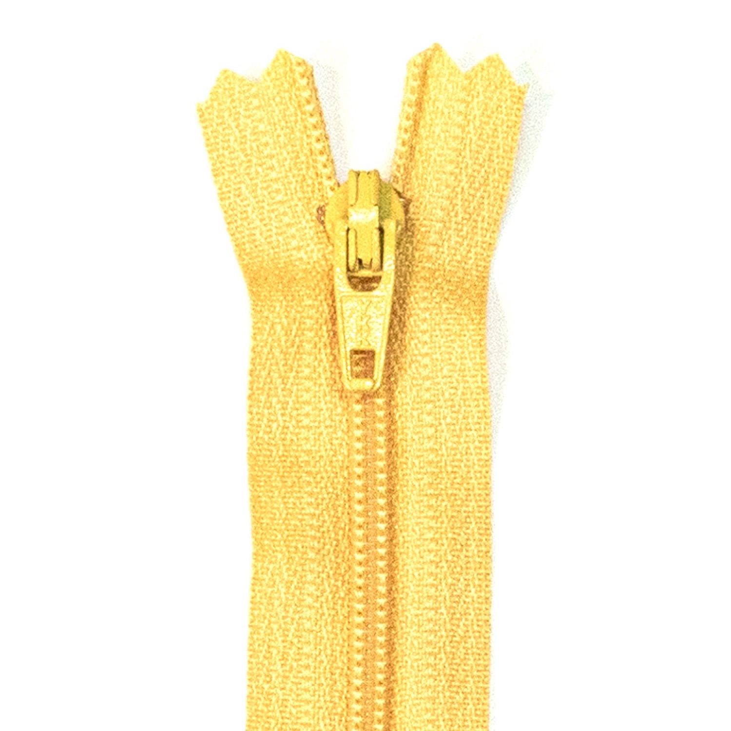 Reißverschluss nicht teilbar, Kunststoffspirale, Gelb, 20 cm