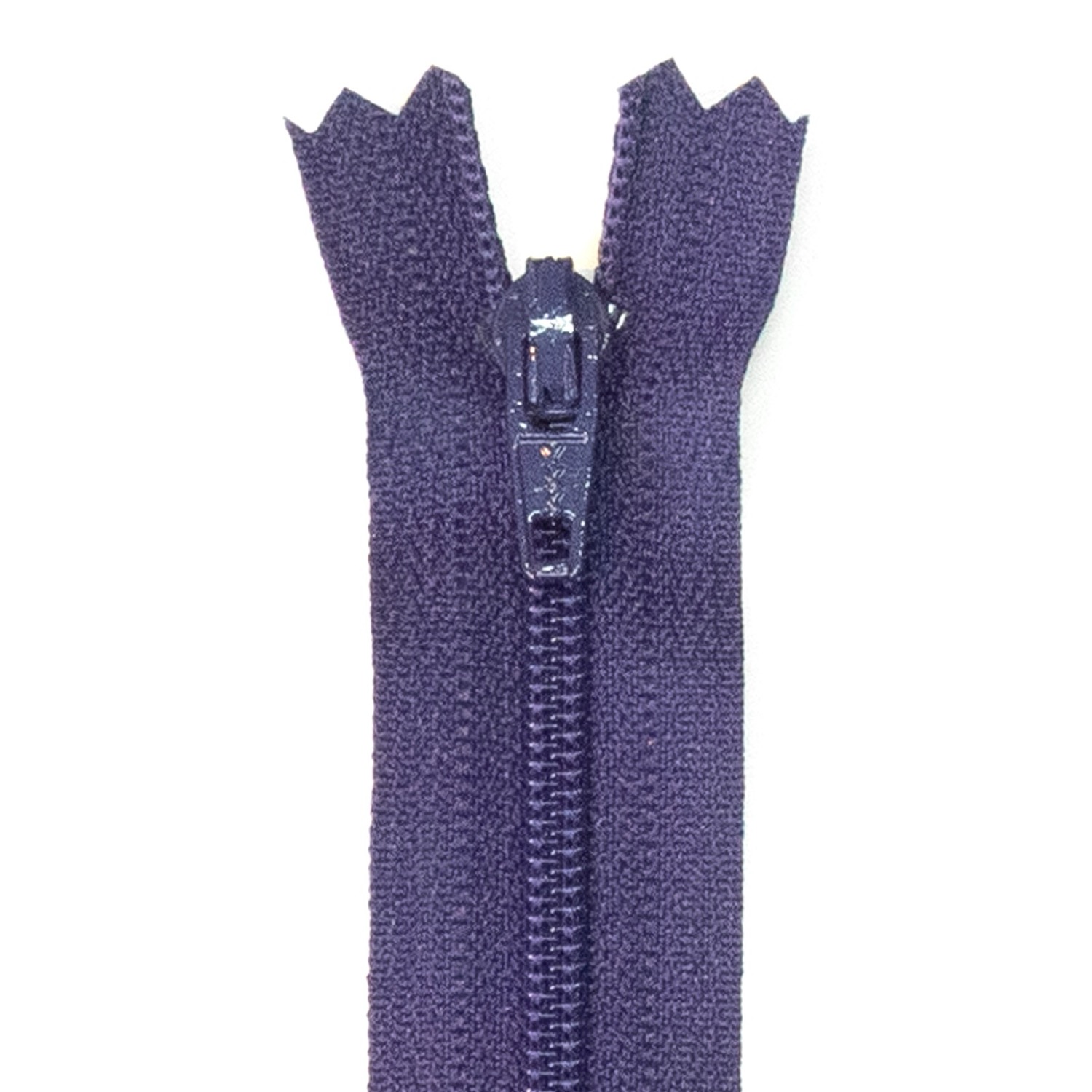 Reißverschluss nicht teilbar, Kunststoffspirale, Lila, 12 cm