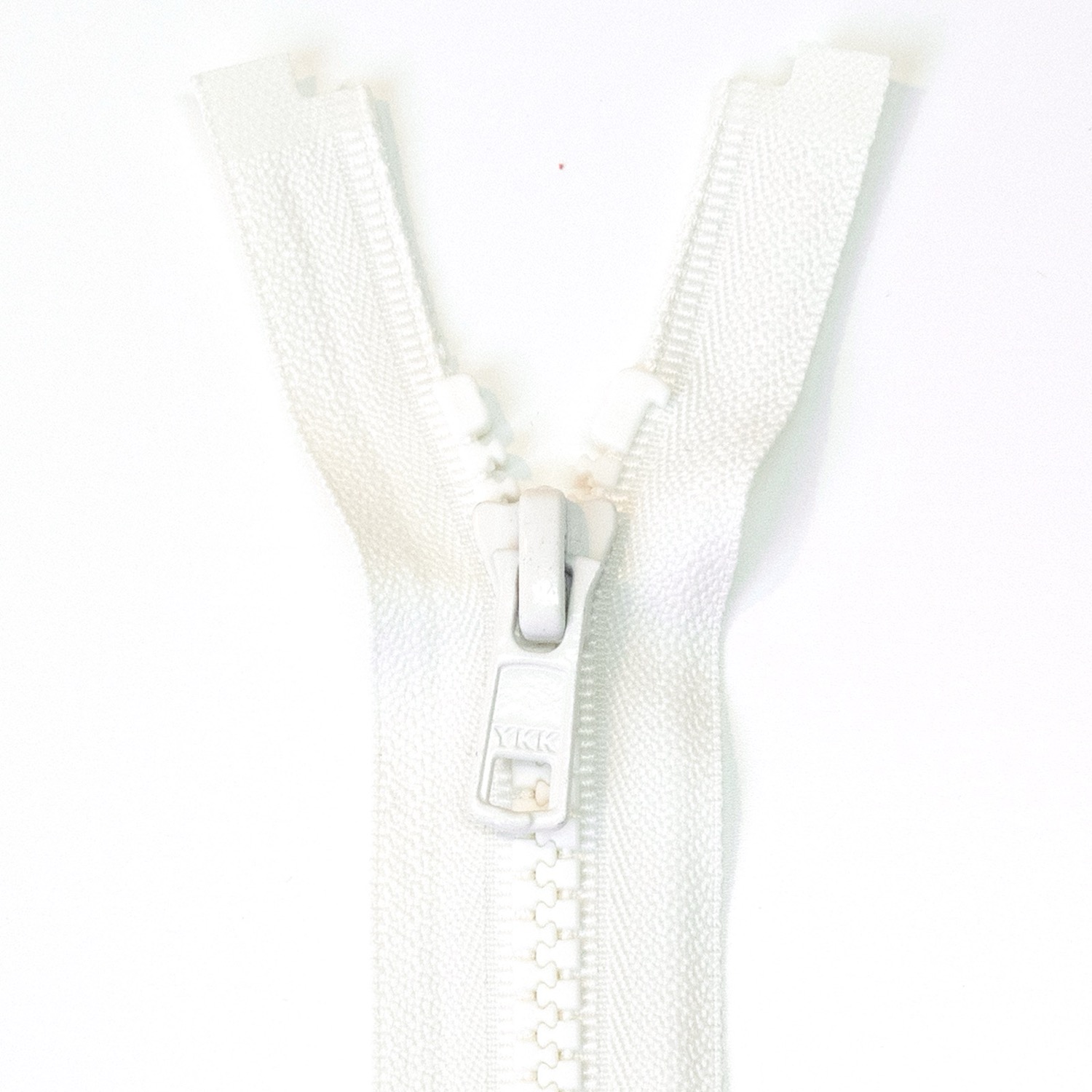 Reißverschluss teilbar, Kunststoffzähnchen, Offwhite, 30 cm