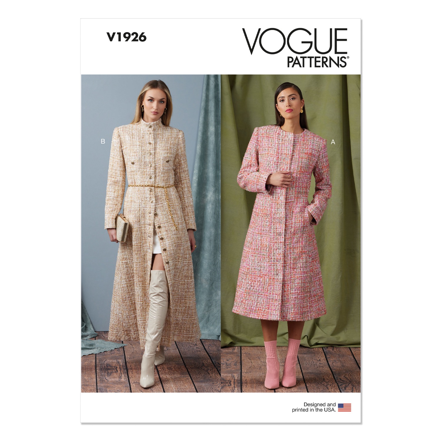 Einzelschnittmuster Vogue, kleine Größen, Jacke, Grün