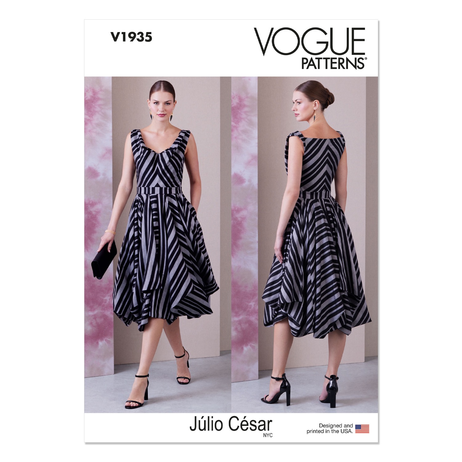 Einzelschnittmuster Vogue, kleine Größen, Kleid, Orange