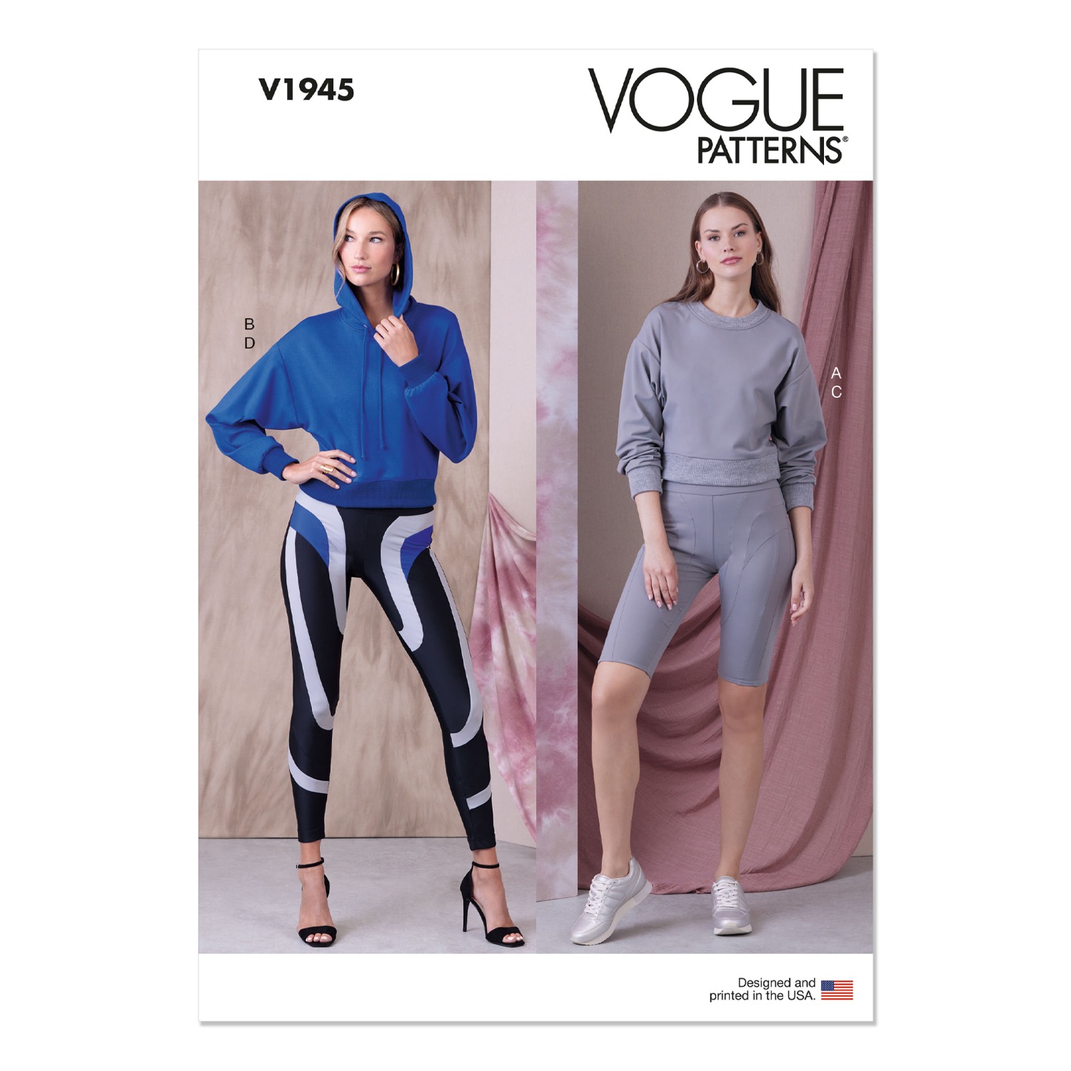 Einzelschnittmuster Vogue, große Größen, kleine Größen, Hose, Jacke, Sport, Grün