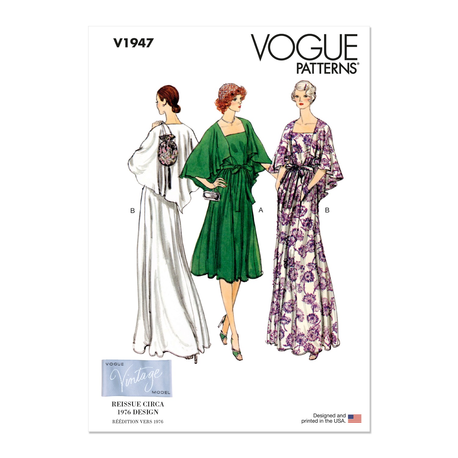 Einzelschnittmuster Vogue, große Größen, Kleid, Orange