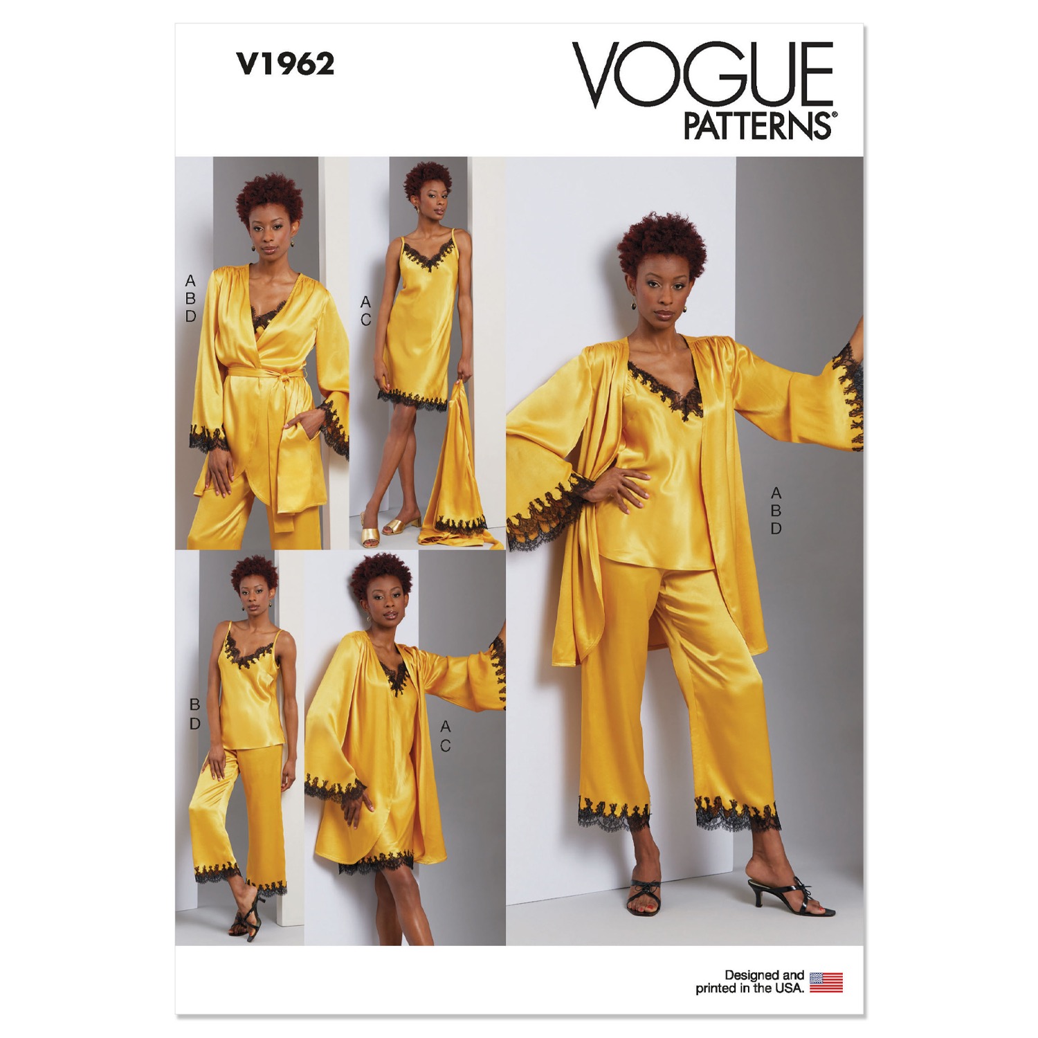 Einzelschnittmuster Vogue, kleine Größen, Homewear, Grün