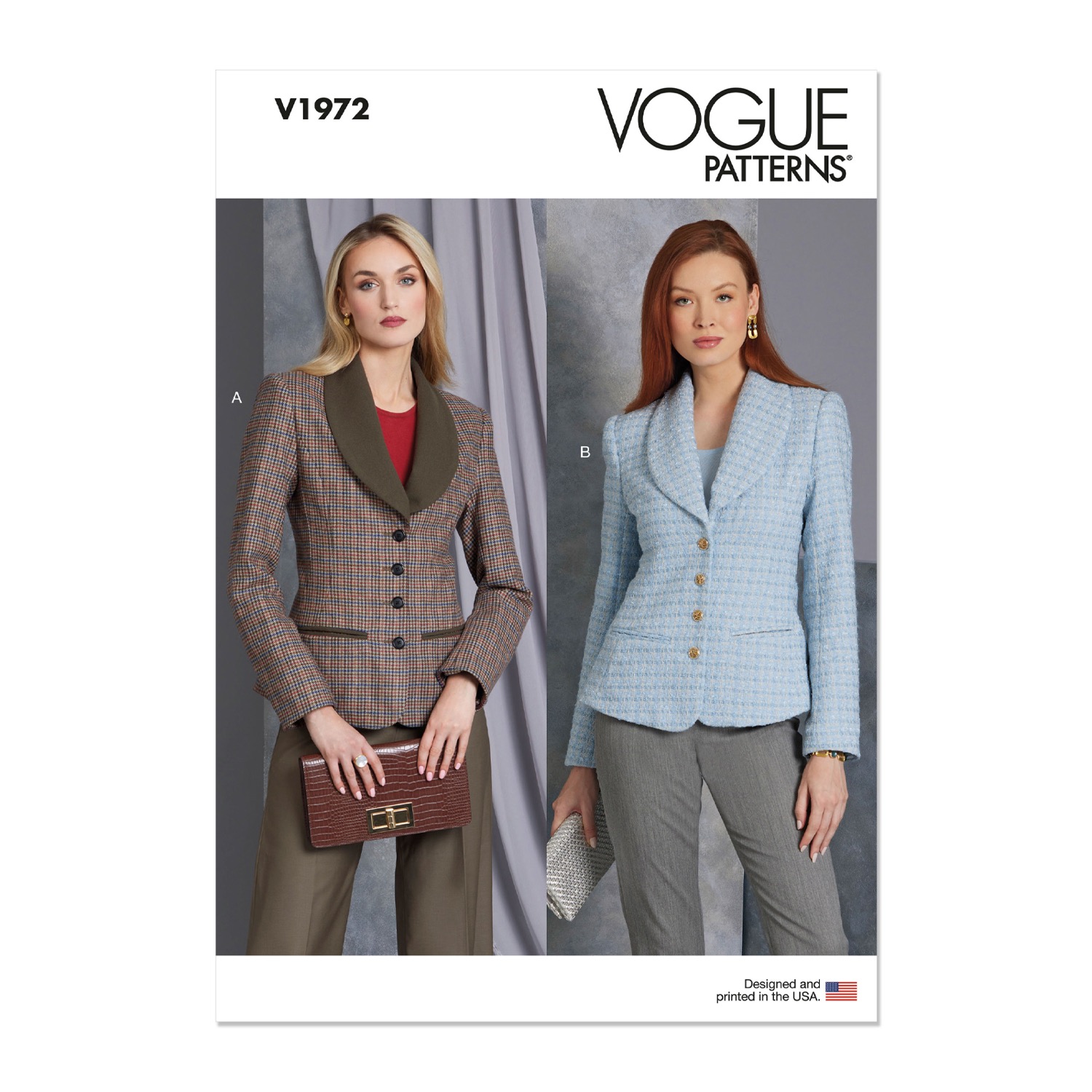 Einzelschnittmuster Vogue, kleine Größen, Jacke, Grün
