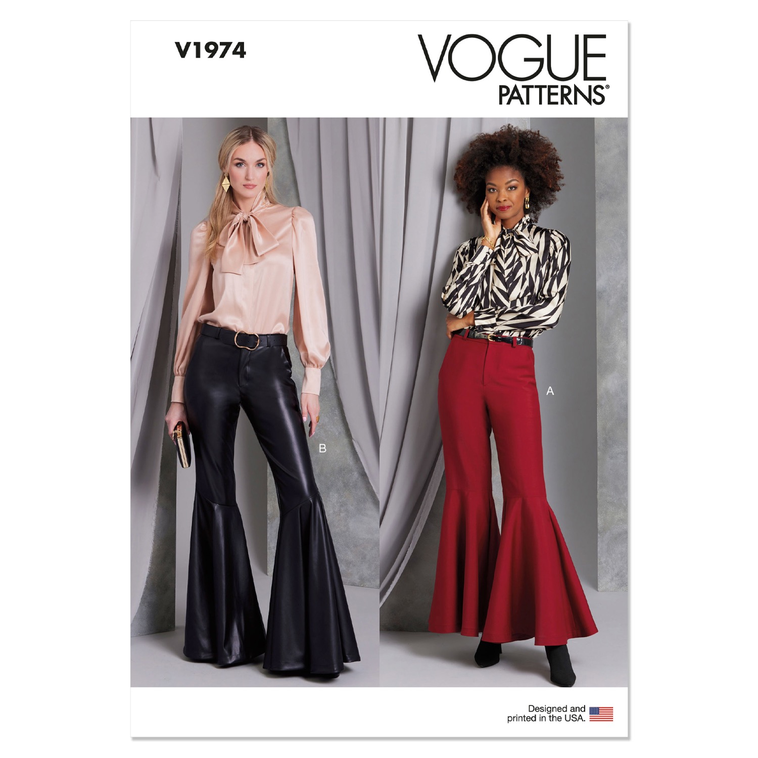 Einzelschnittmuster Vogue, kleine Größen, Hose, Grün