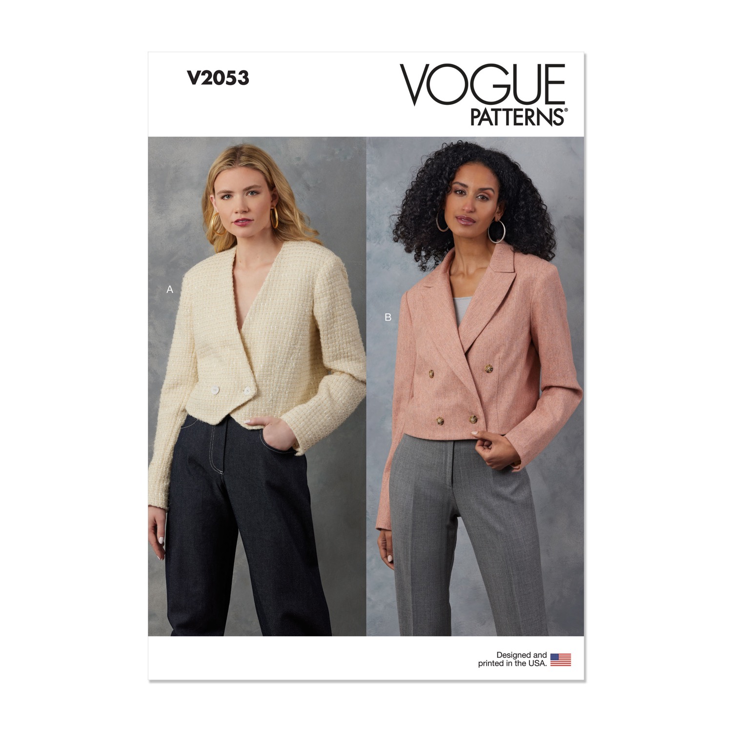 Einzelschnittmuster Vogue, kleine Größen, Jacke, grün