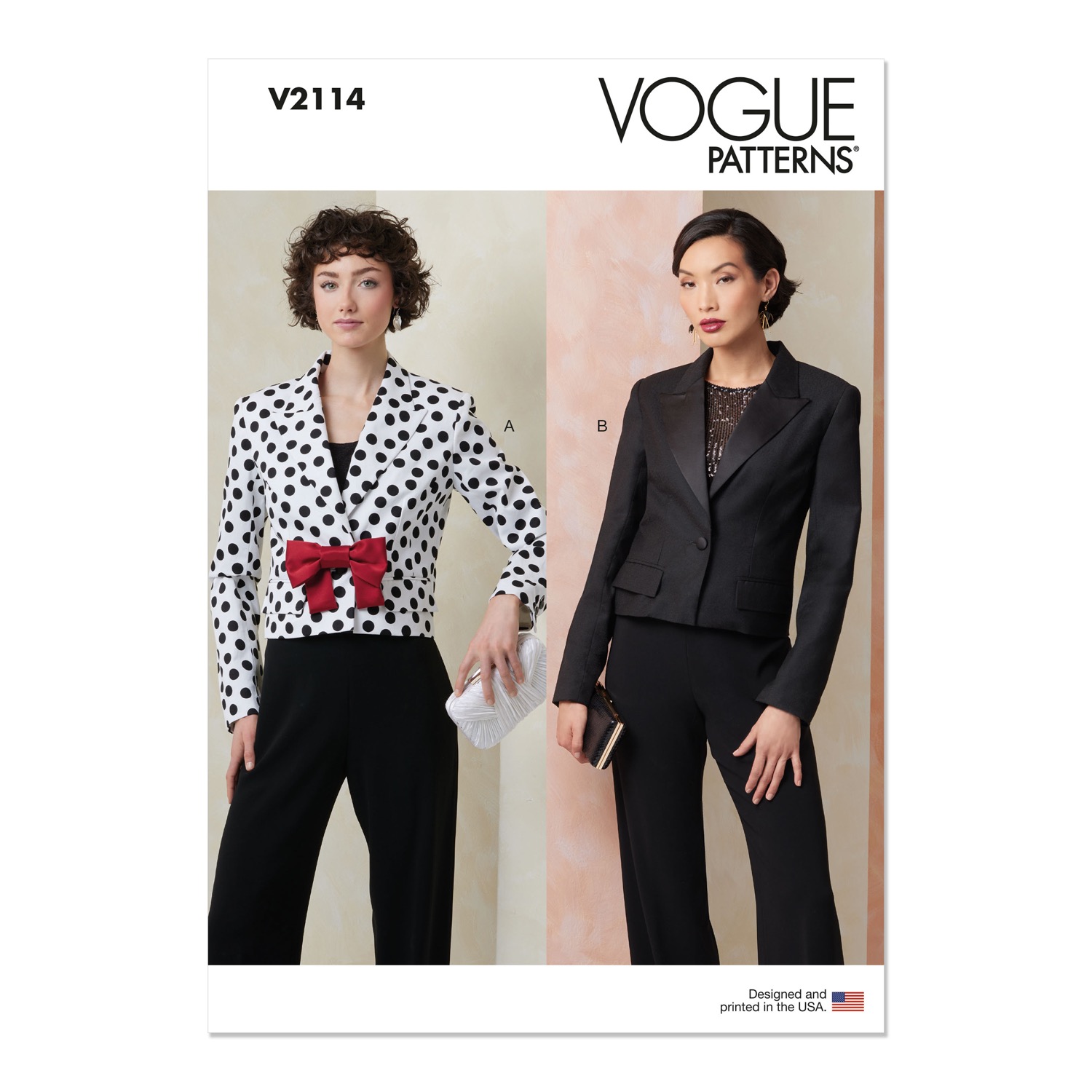 Einzelschnittmuster Vogue, große Größen, Jacke, grün