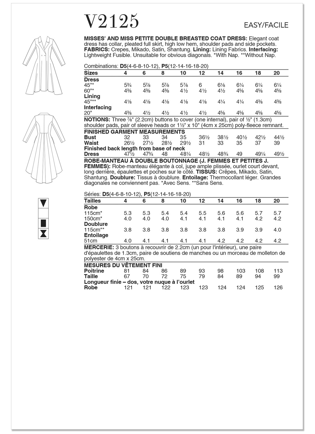 Einzelschnittmuster Vogue, kleine Größen, Jacke, Grün – Bild 3