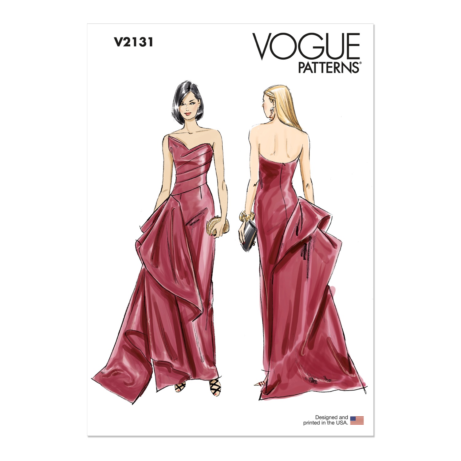 Einzelschnittmuster Vogue, große Größen, Kleid, Grün