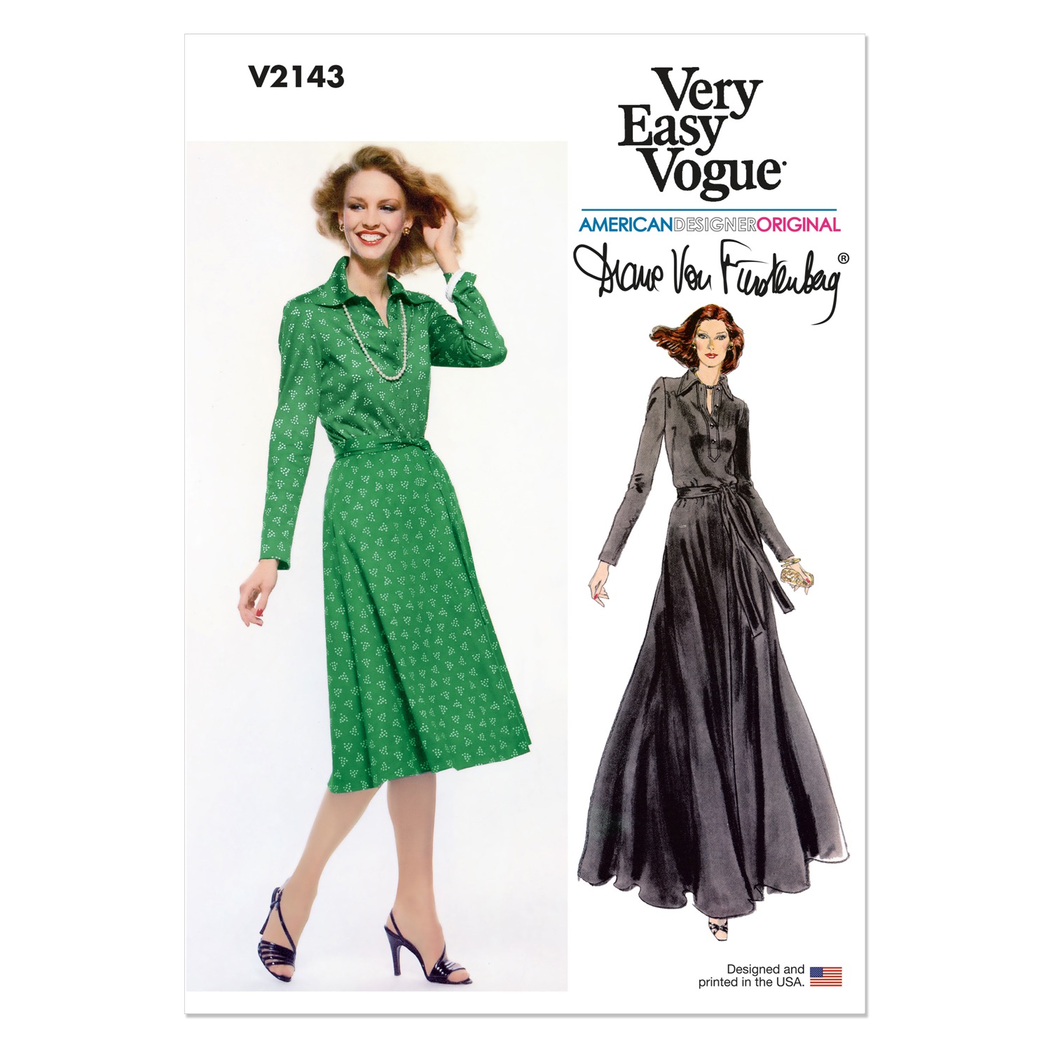 Einzelschnittmuster Vogue, große Größen, Kleid, orange