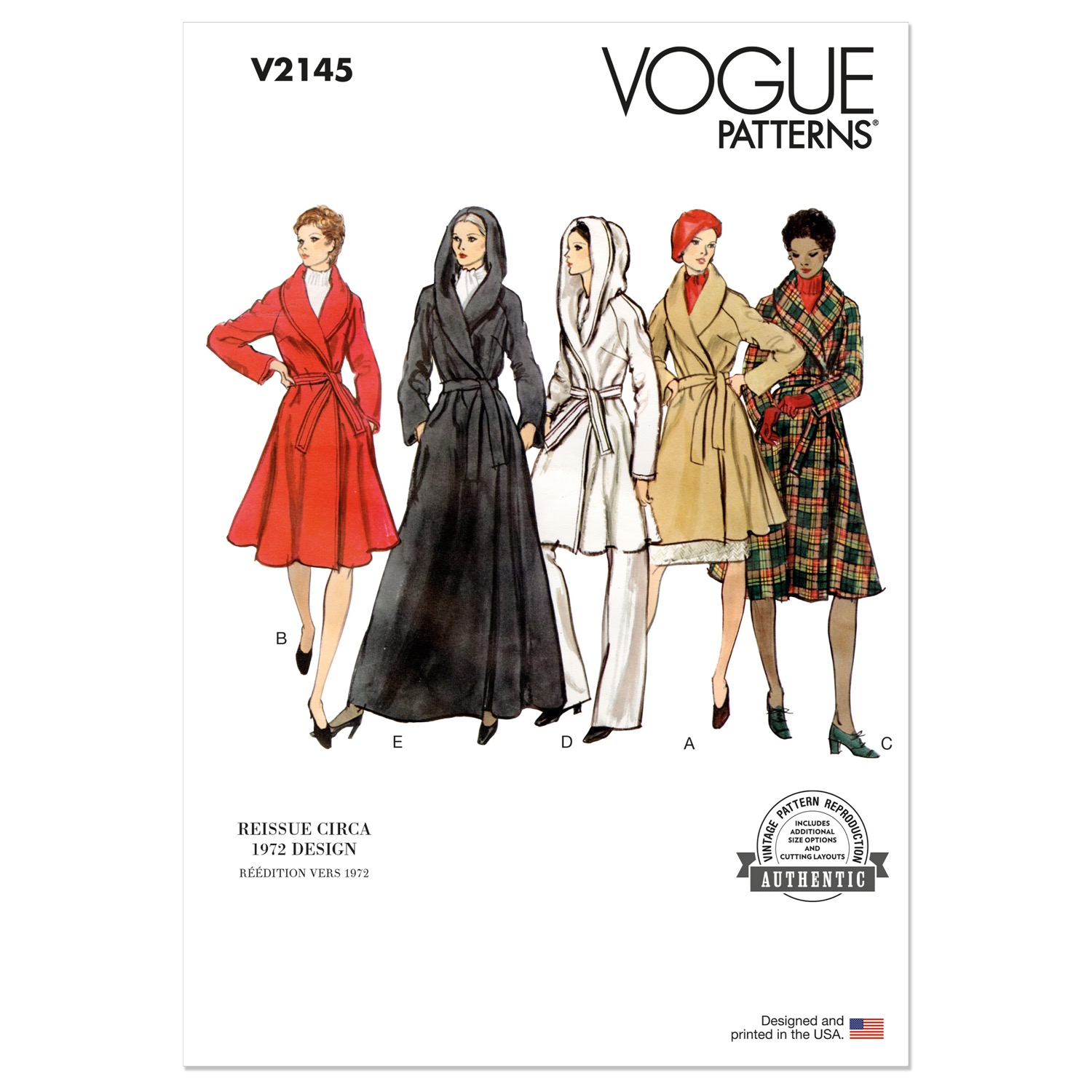 Einzelschnittmuster Vogue, große Größen, Jacke, orange