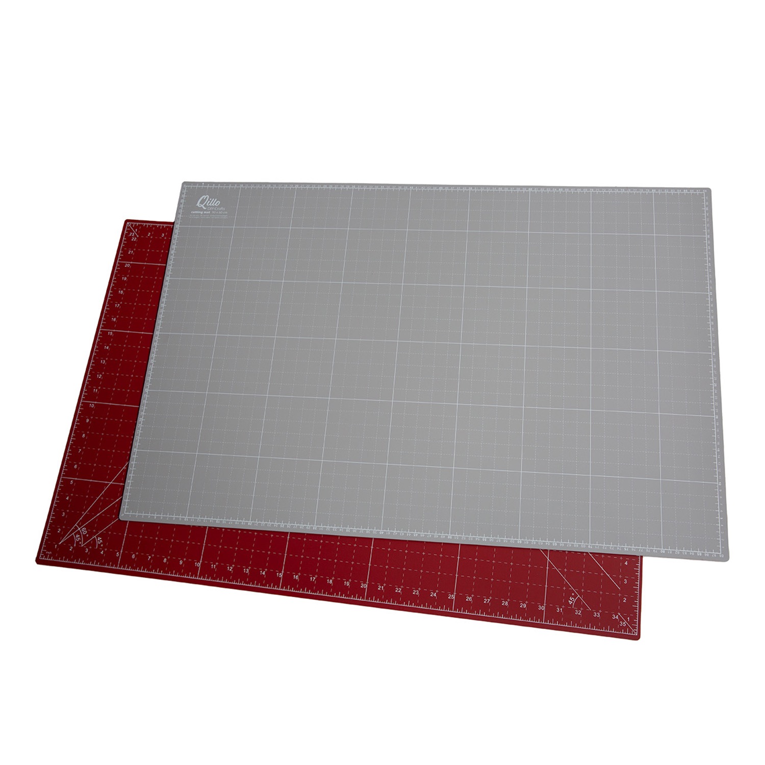 große Schneidematte, Stück, Rot, Grau, B: 60 cm, L: 90 cm