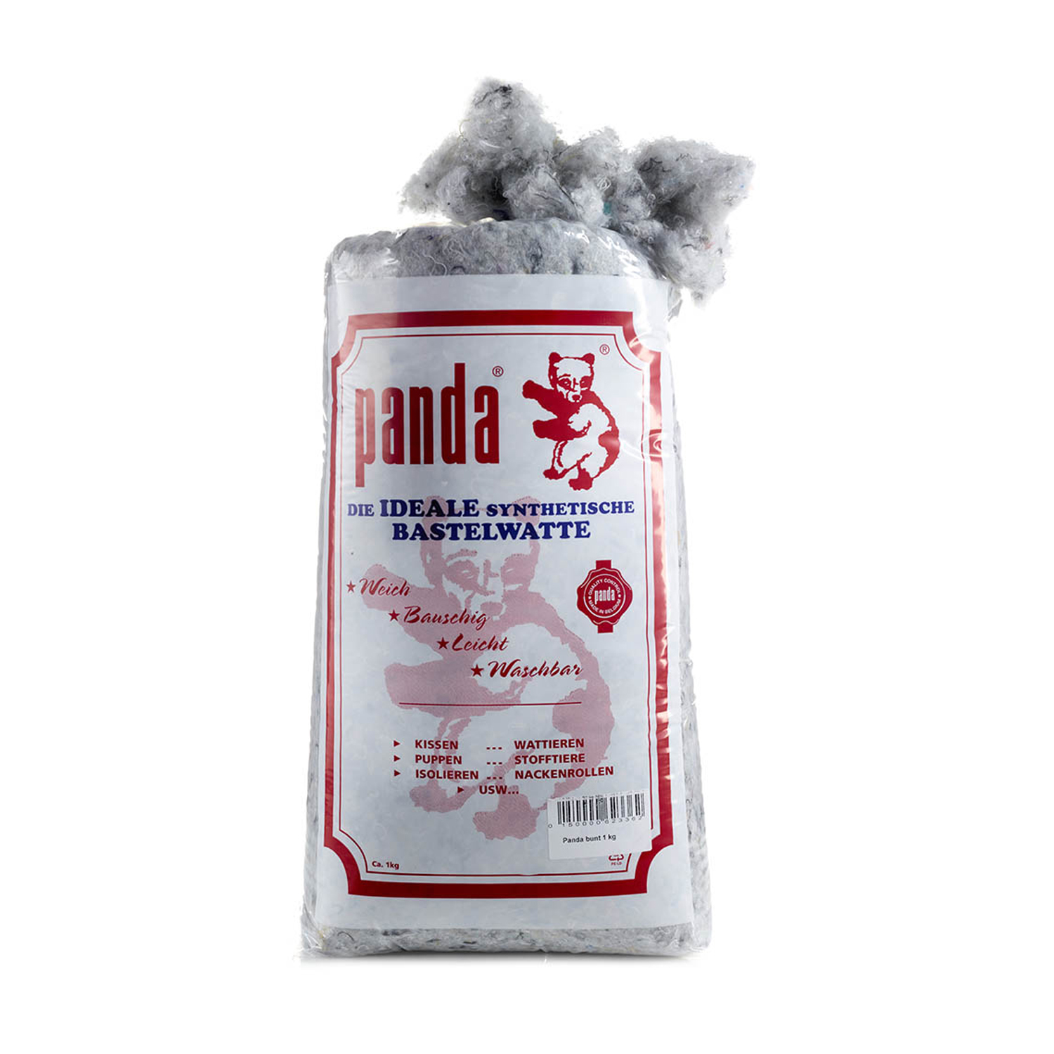 Füllwatte, Packung, 100% PES, Weiß, Grau, 1 kg