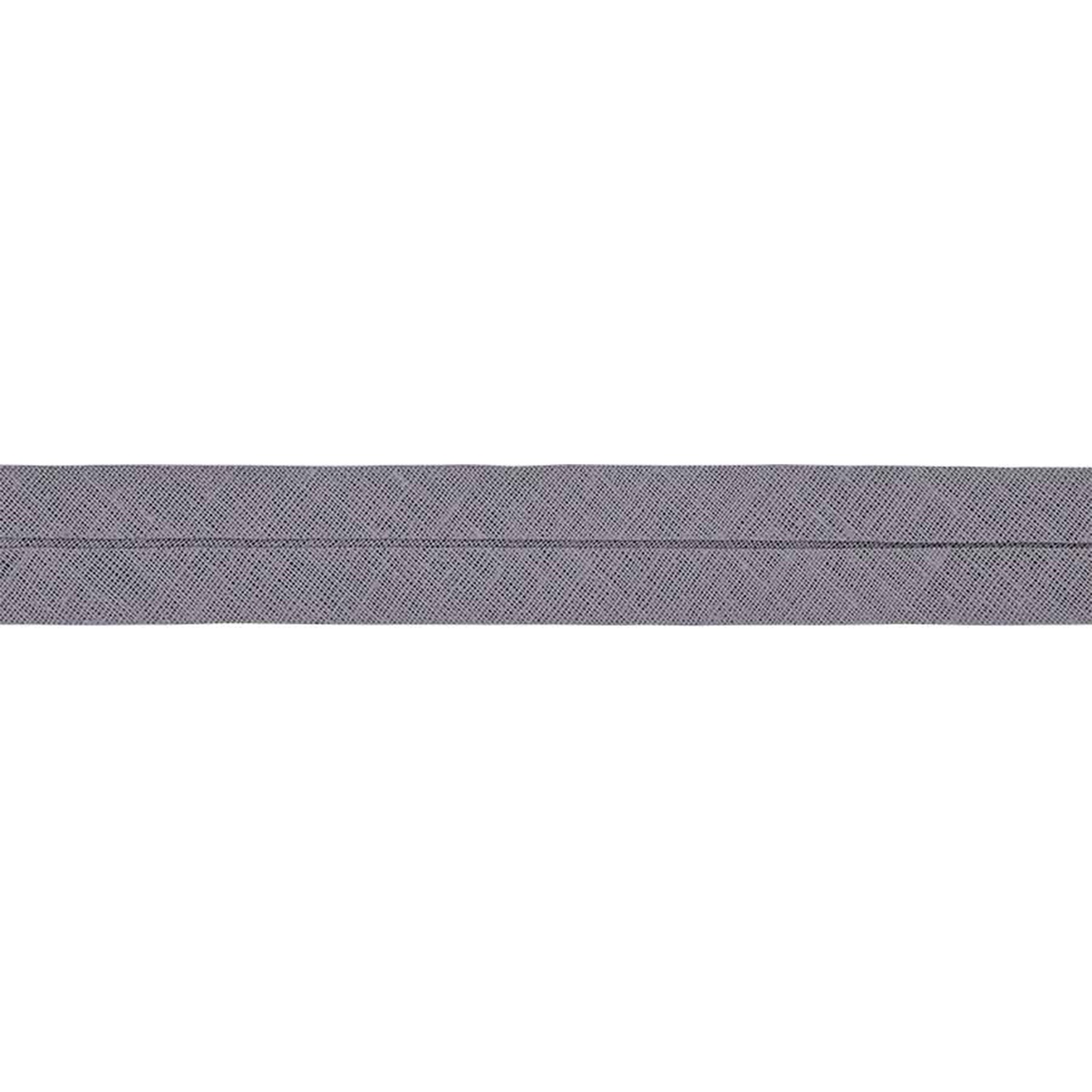 Schrägband, gewebt, Stück, 100% CO, Grau, B: 40/20 mm, L: 5 m – Bild 3