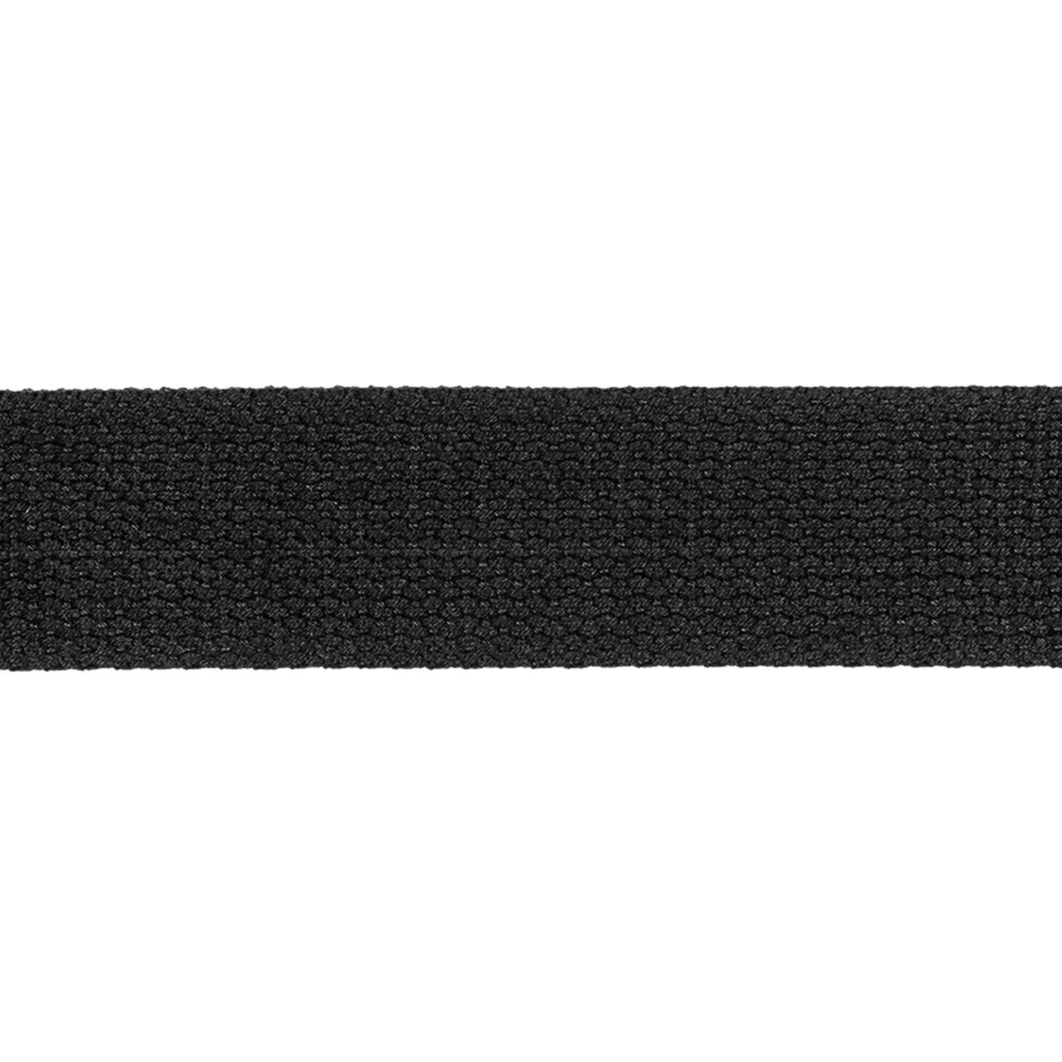 Gurtband, gewebt, Meterware, 80% CO 12% CV 8%PES, Schwarz, 30 mm