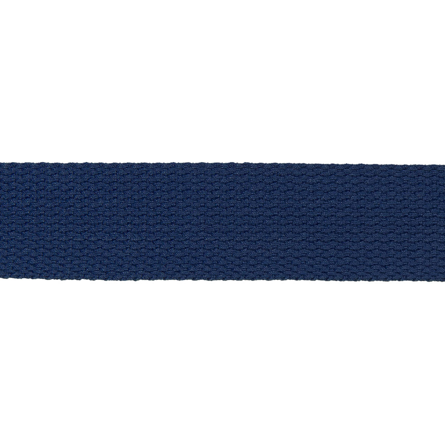 Gurtband, gewebt, Meterware, 80% CO 12% CV 8%PES, Dunkelblau, 30 mm