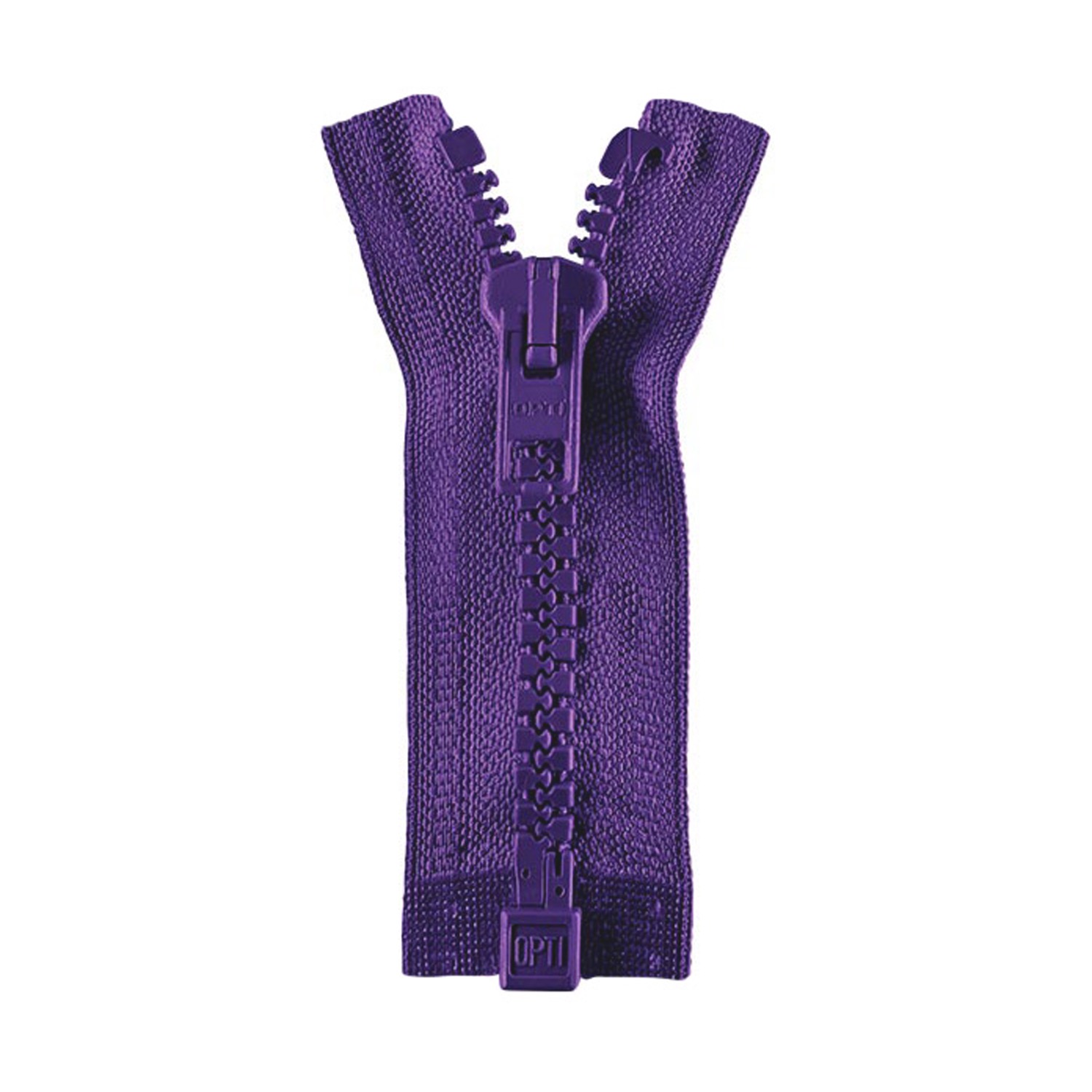 Reißverschluss teilbar, Kunststoffzähnchen, lila, 70 cm