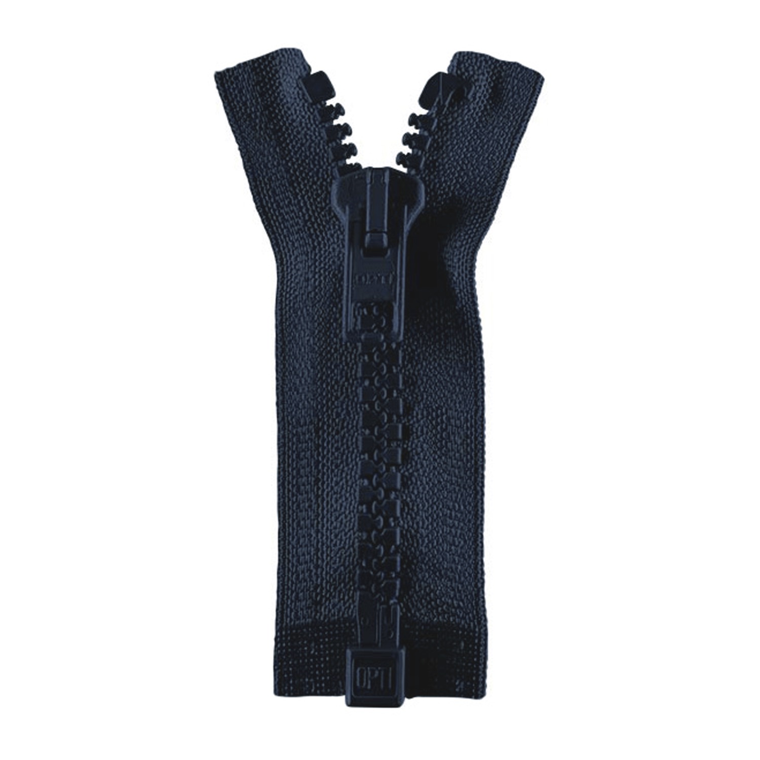 Reißverschluss teilbar, Kunststoffzähnchen, dunkelblau, 50 cm