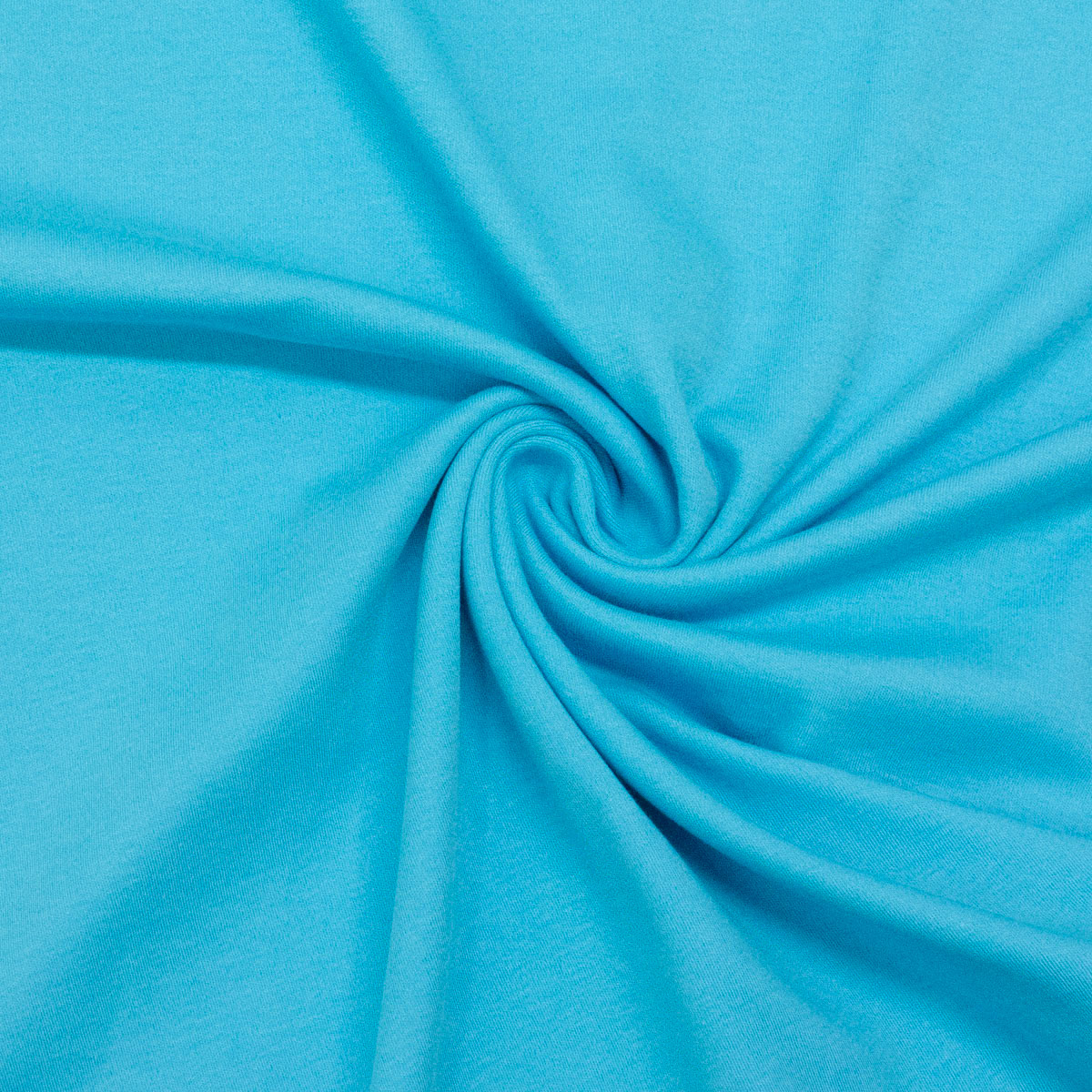 Baumwolljersey, cyan, uni