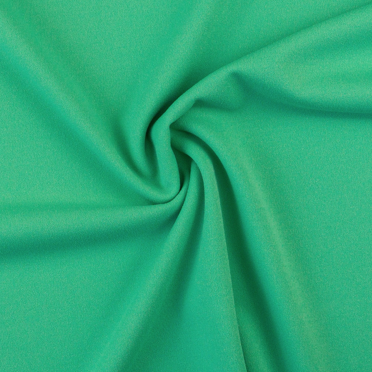 Elastischer Crêpe, Interlock, mint dunkel, uni