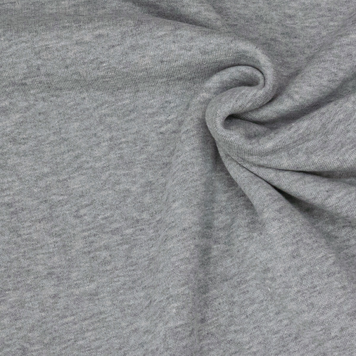 Baumwollstoff, Sweatstoff, hellgrau, meliert
