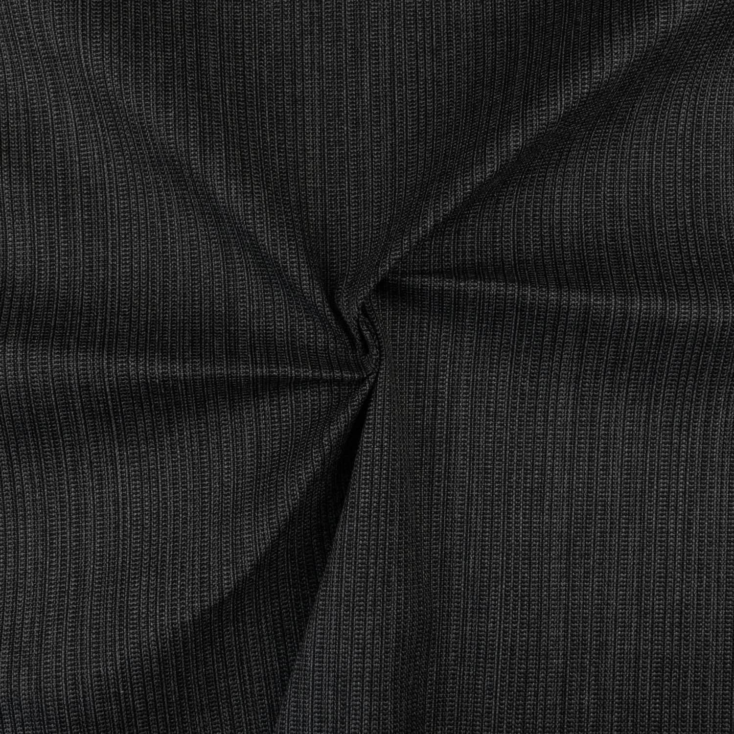 Markisenstoff, schwarz, grau, Webstreifen