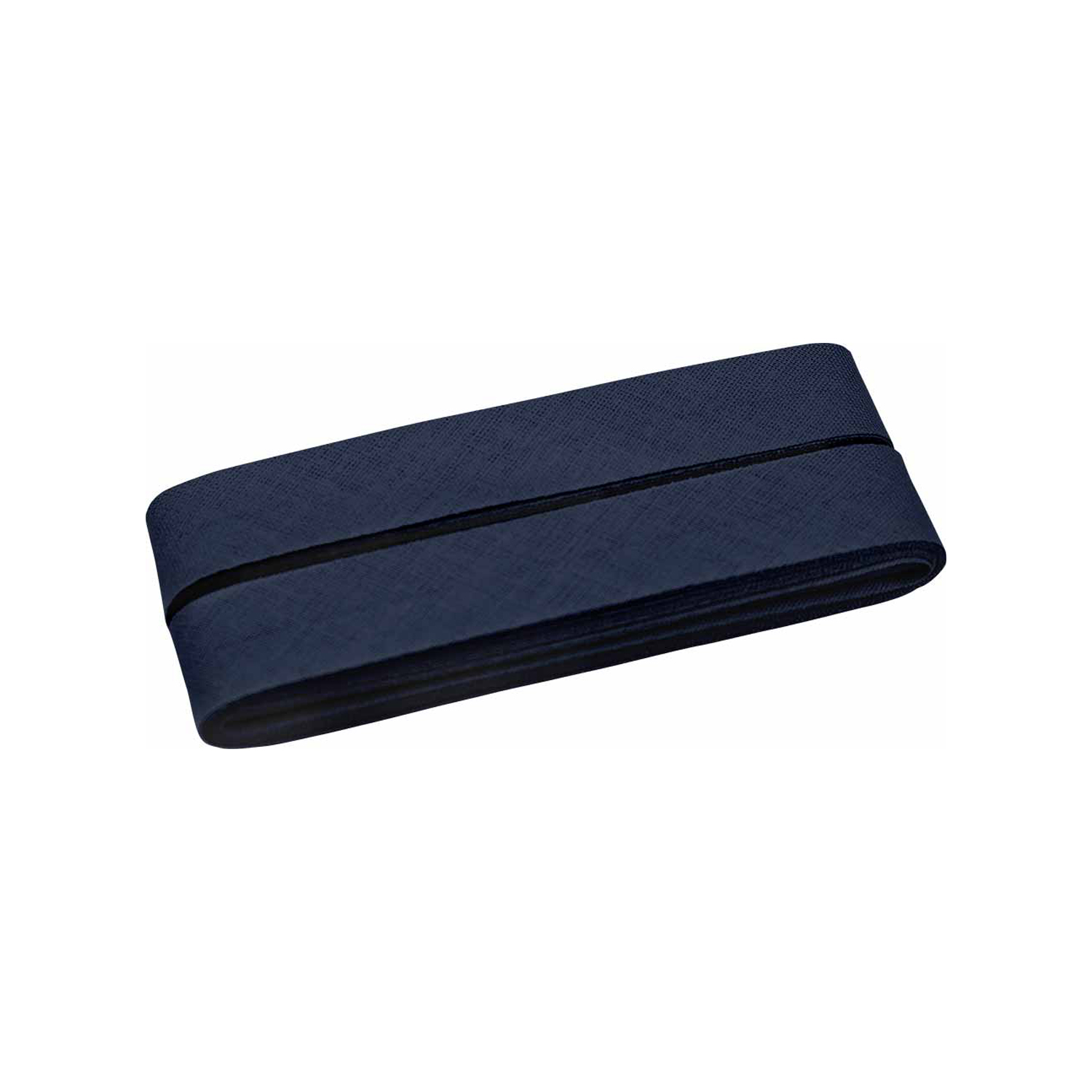 Schrägband, gewebt, Stück, 100% CO, Dunkelblau, B: 40/20 mm, L: 5 m