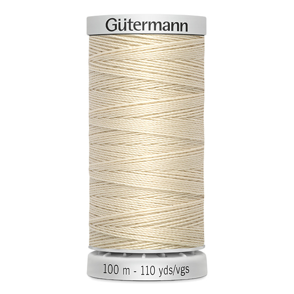 Nähgarn, extra stark, M303, 100% PES, Ecru, 100 m