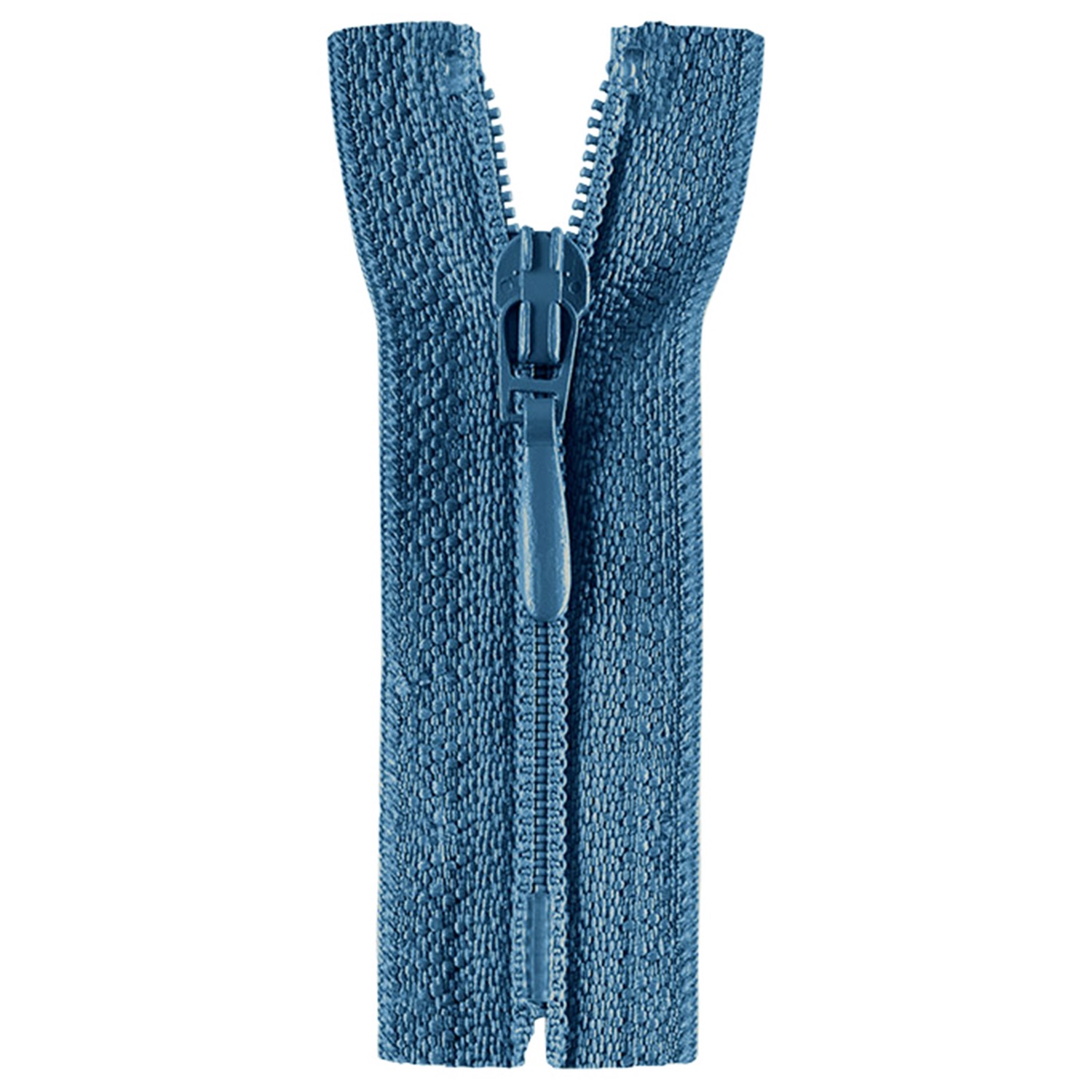 Reißverschluss nicht teilbar, Kunststoffspirale, jeansblau, 18 cm