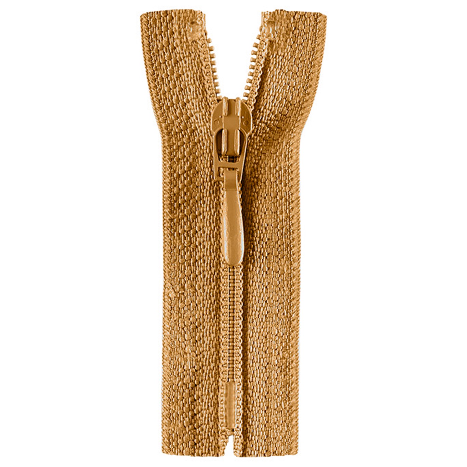 Reißverschluss nicht teilbar, Kunststoffspirale, karamell, 20 cm