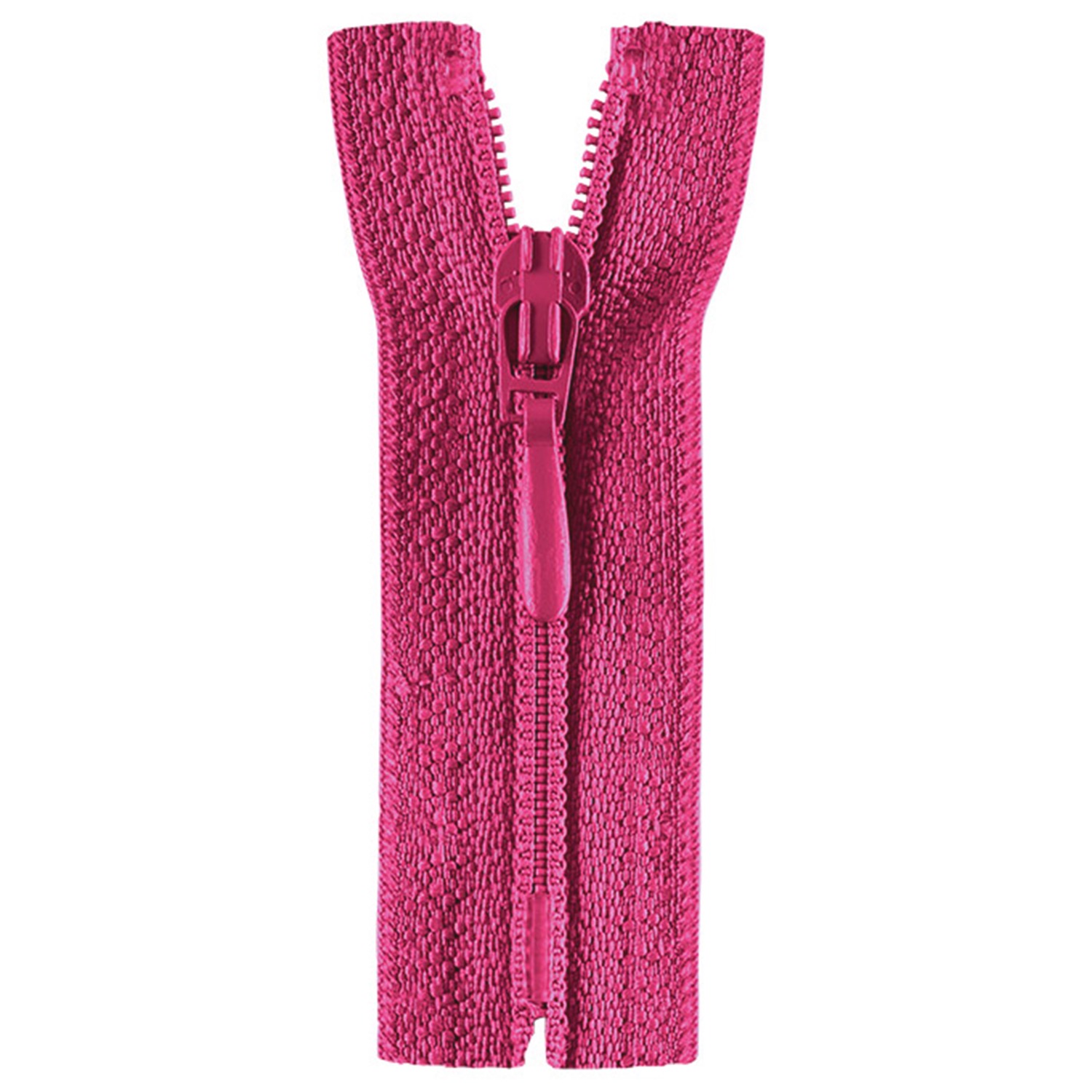 Reißverschluss nicht teilbar, Kunststoffspirale, pink, 18 cm