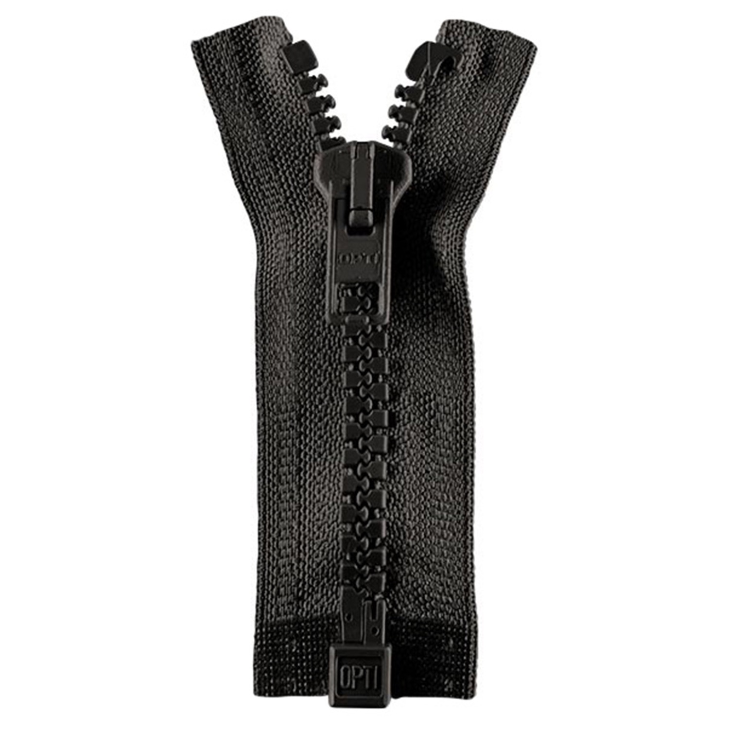 Reißverschluss teilbar, Kunststoffzähnchen, anthrazit, 40 cm