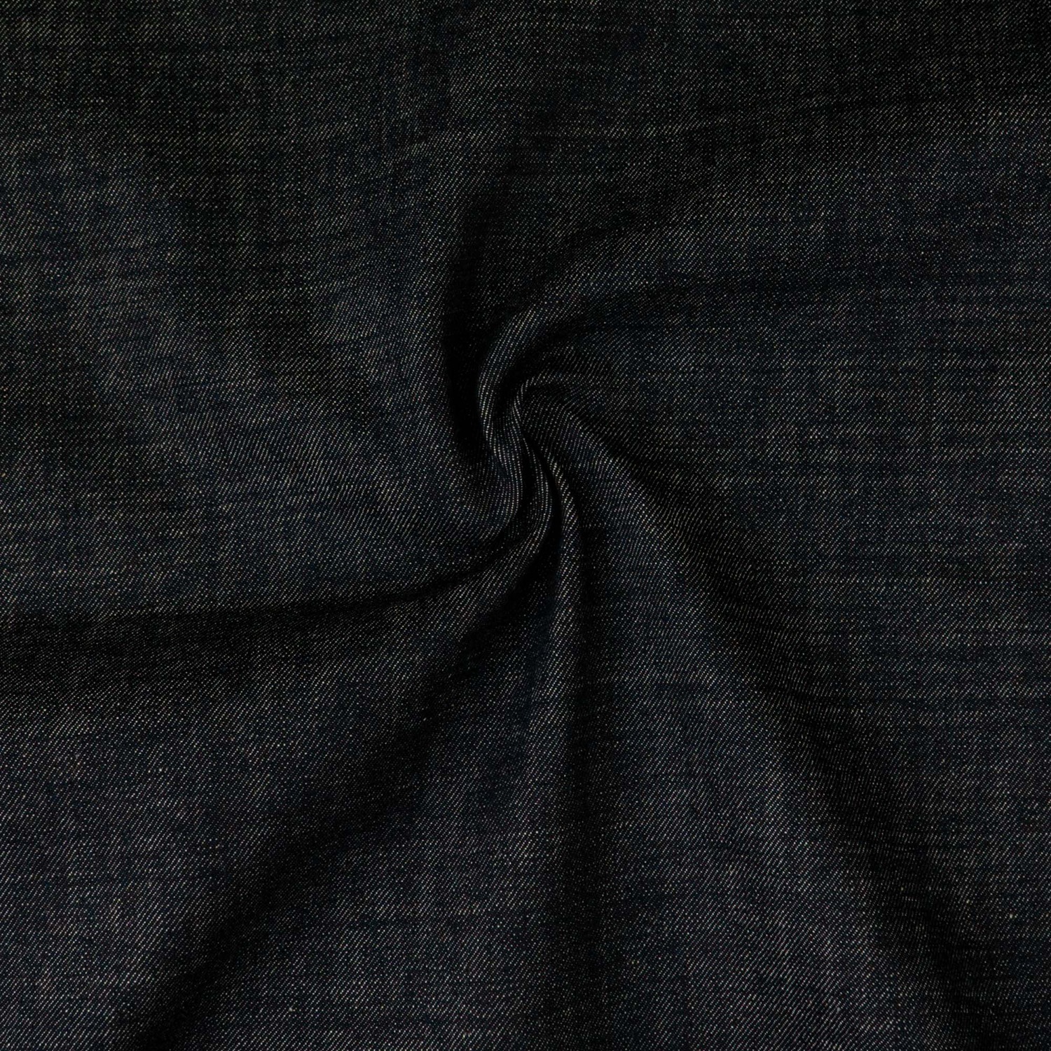 Jeansstoff, schwarzblau, uni