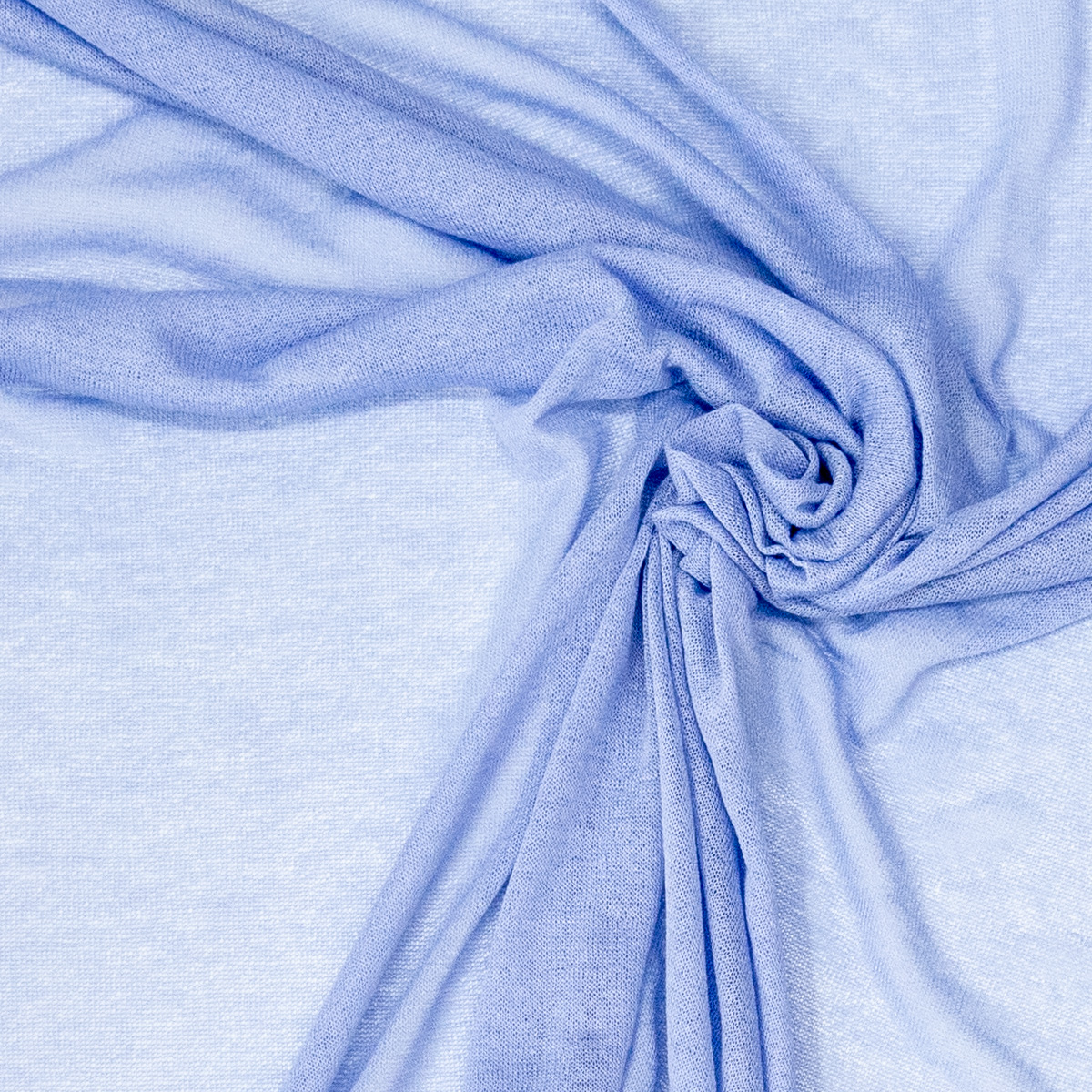 Feinstrick, blau, uni