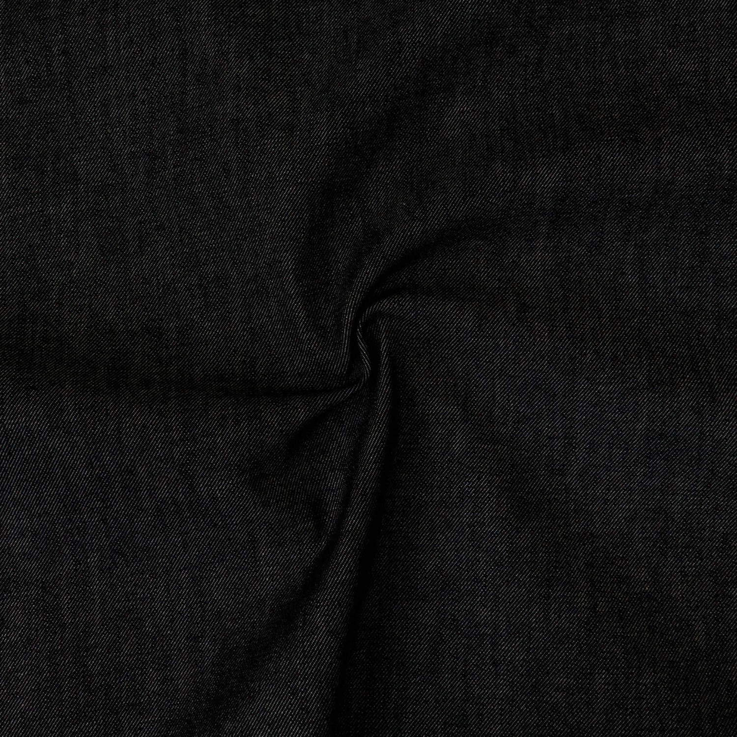 Jeansstoff, schwarz, uni