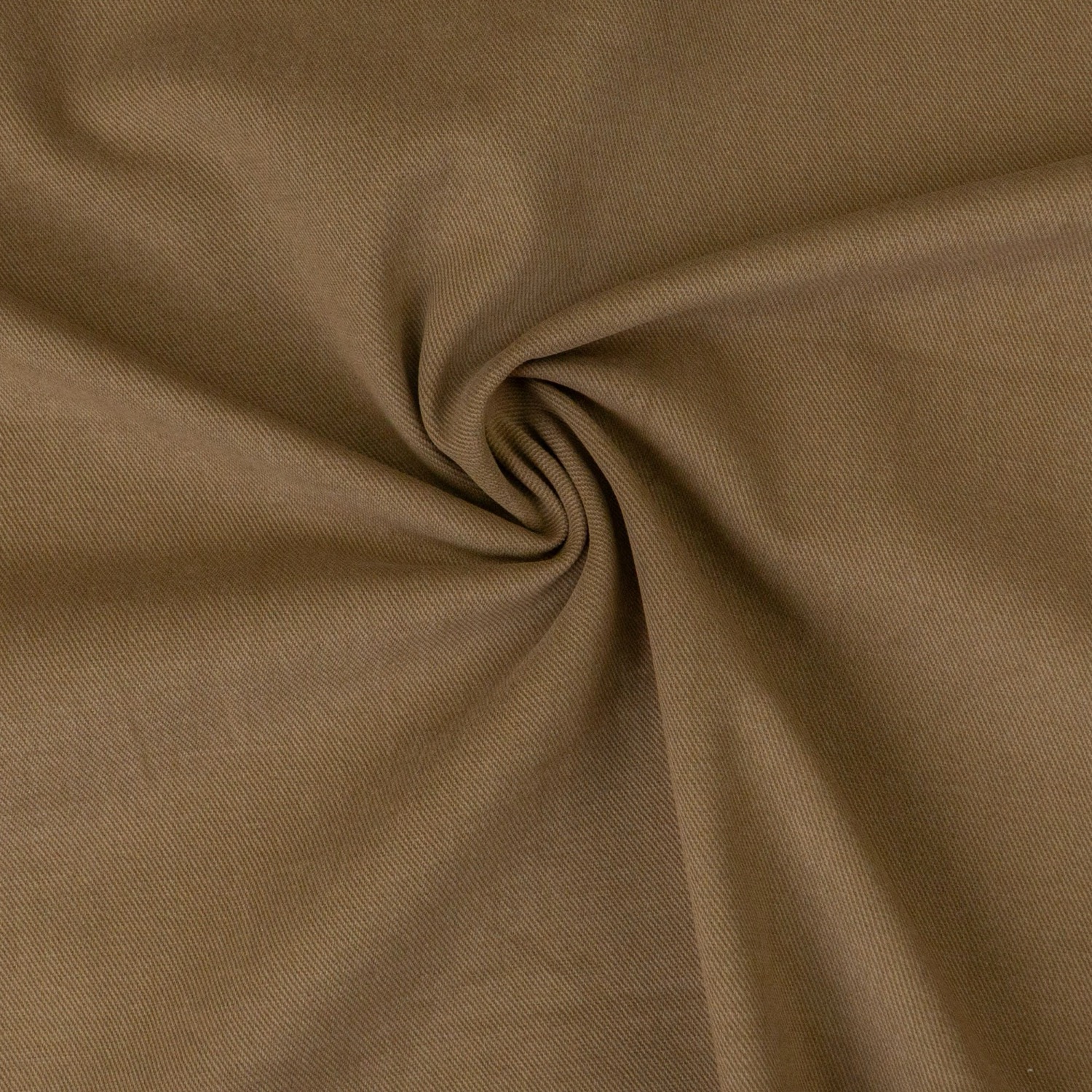 Baumwollstoff, Köper, beigebraun, uni