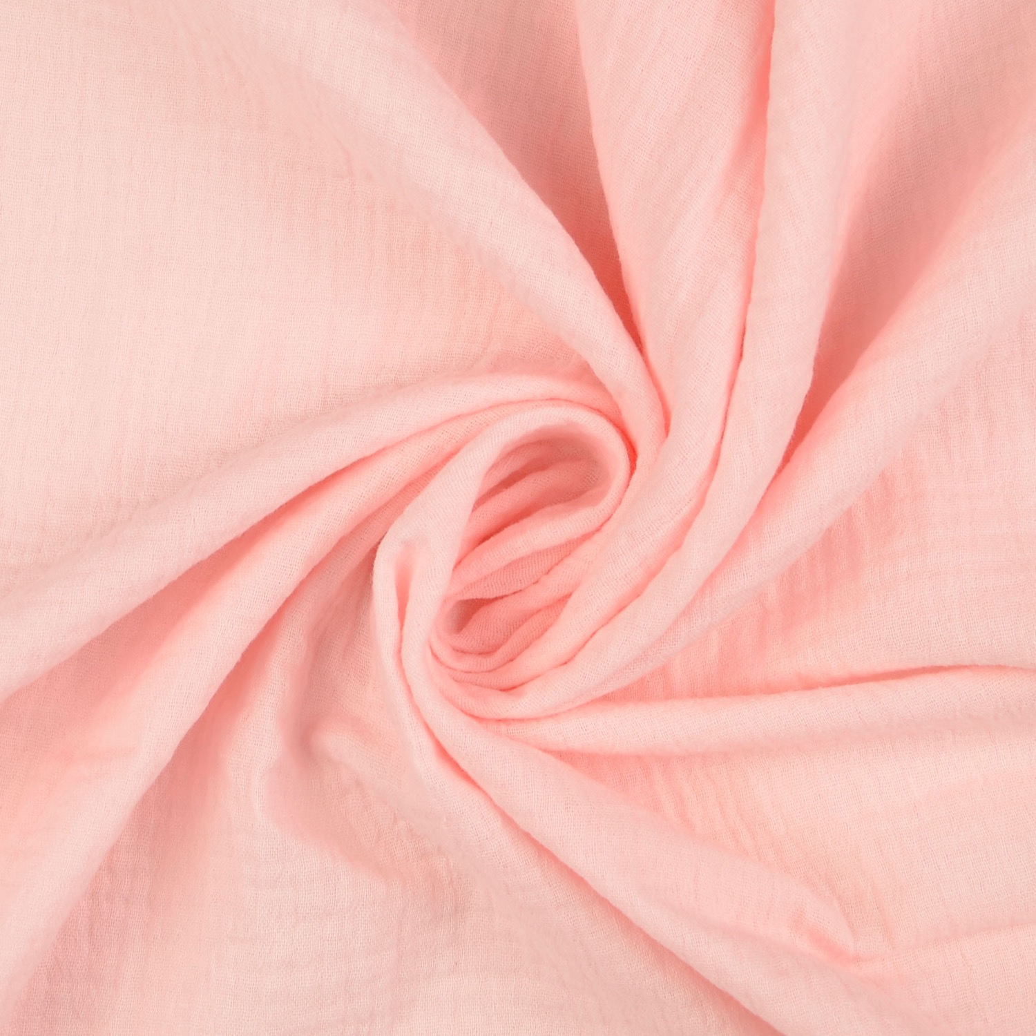 Baumwollstoff, Musselin, rosa hell, uni