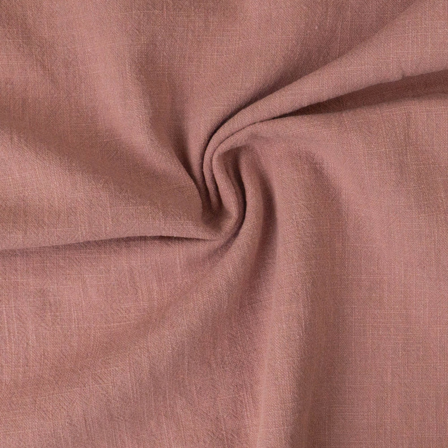 Leinenstoff, rosa dunkel, uni, stonewashed