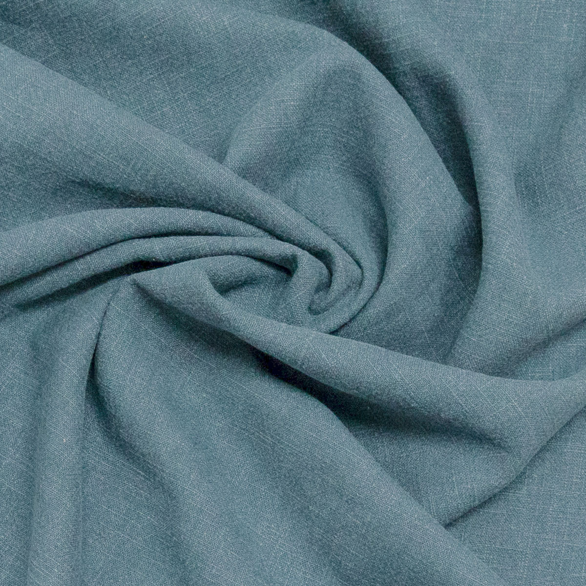 Leinenstoff, blaugrau, uni, stonewashed