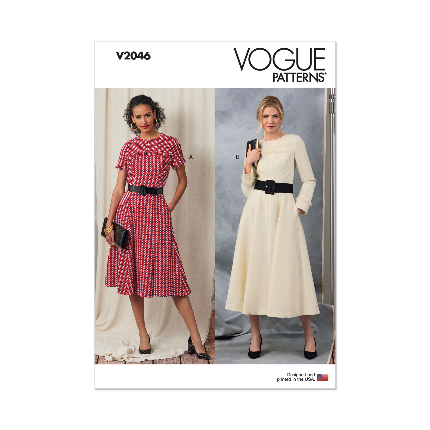 Einzelschnittmuster Vogue, kleine Größen, Kleid, grün