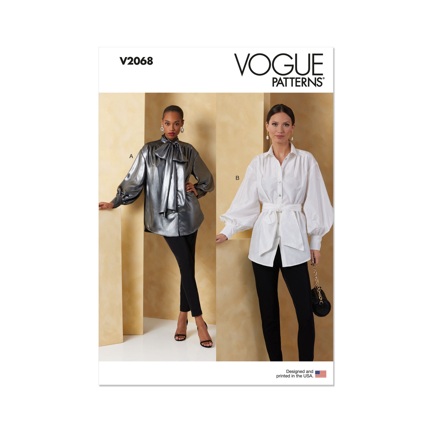 Einzelschnittmuster Vogue, kleine Größen, Top, Grün