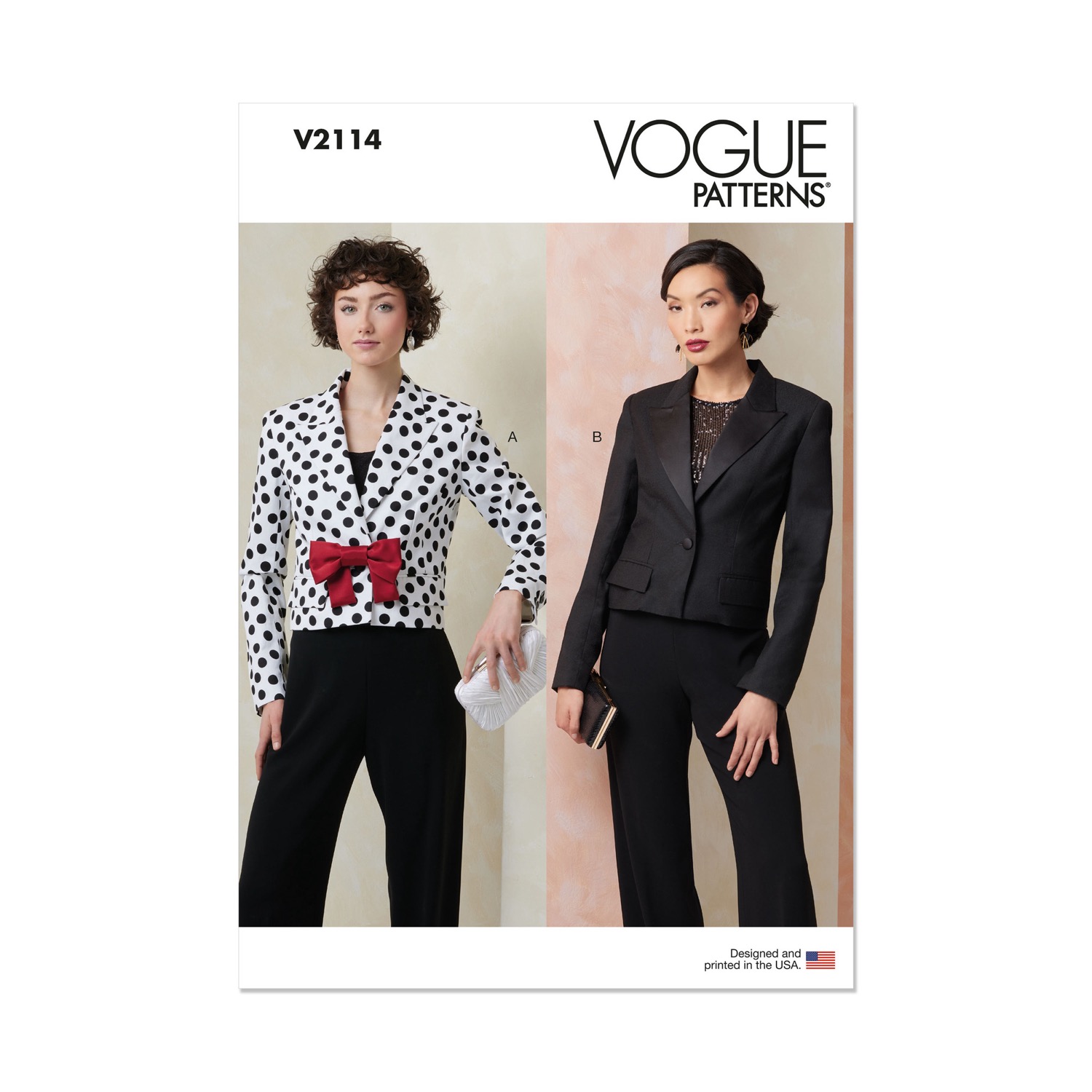 Einzelschnittmuster Vogue, große Größen, Jacke, grün