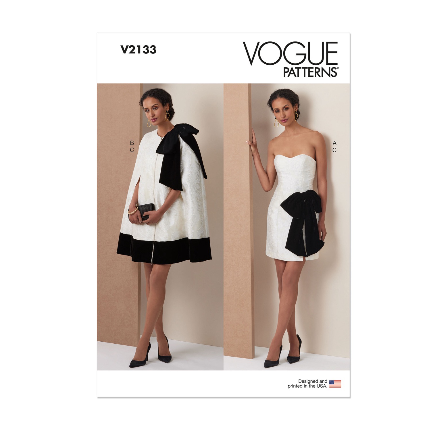 Einzelschnittmuster Vogue, kleine Größen, Kleid, Jacke, Grün