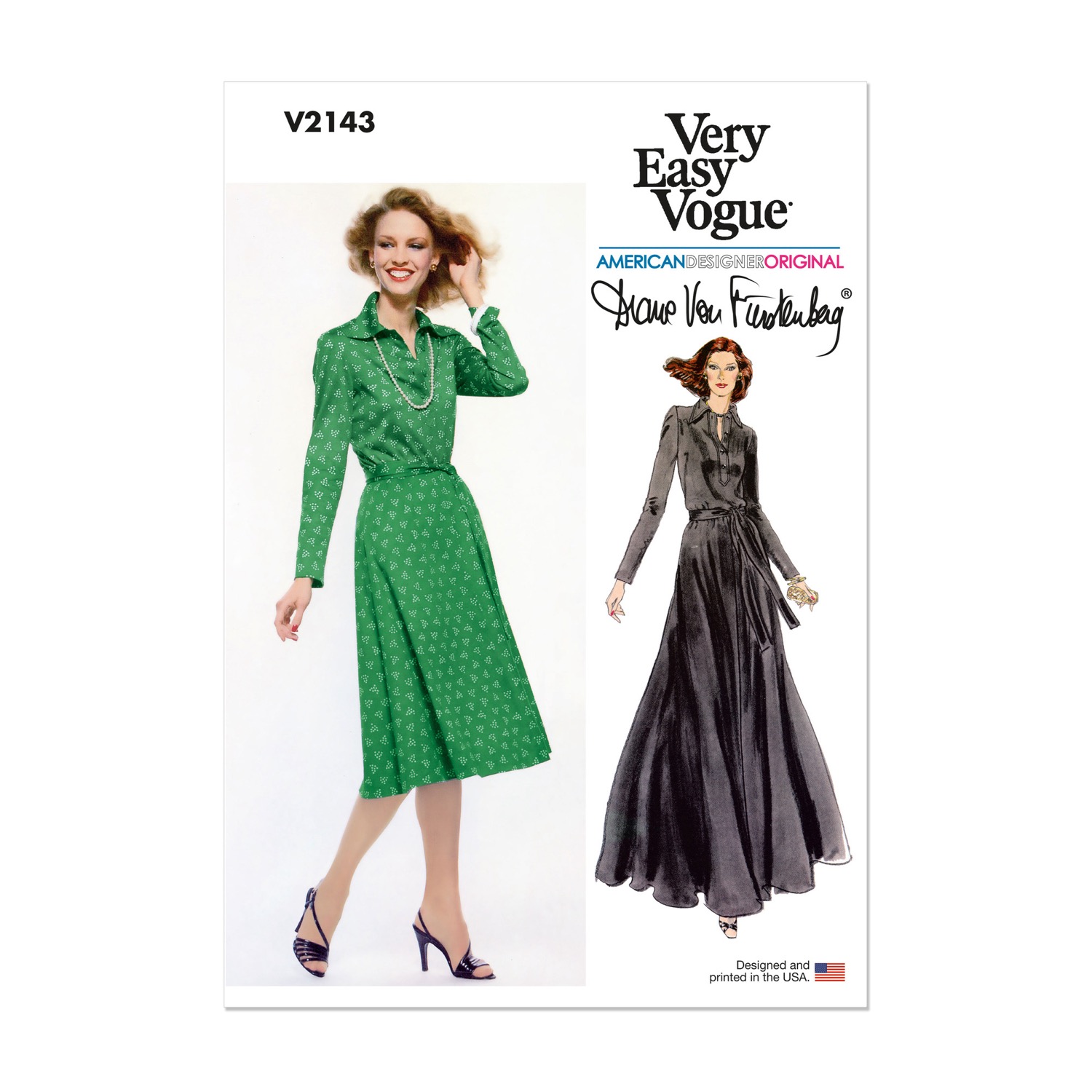 Einzelschnittmuster Vogue, große Größen, Kleid, orange