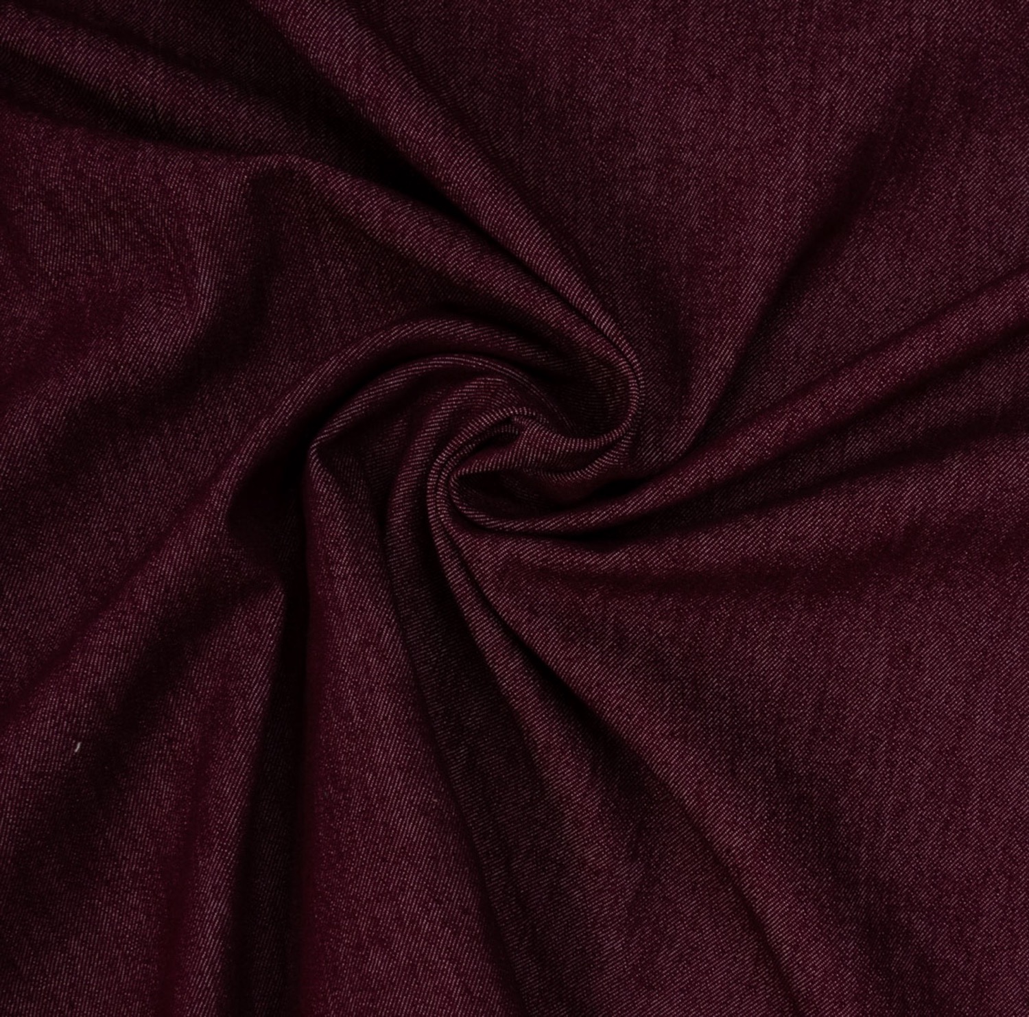 Elastischer Jeansstoff, bordeaux, uni