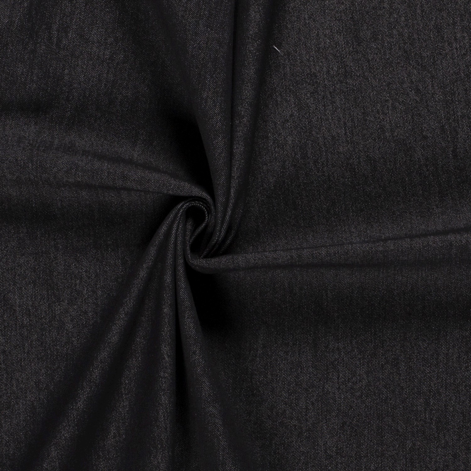 Jeansstoff, schwarz, uni
