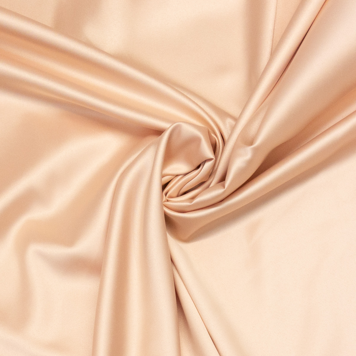 Leichter Satin, nude, uni