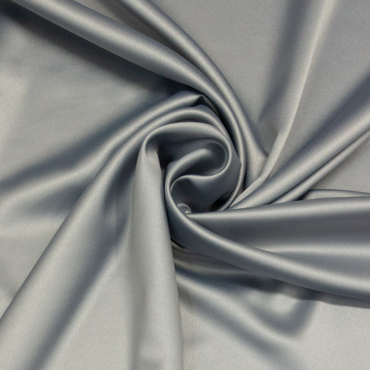 Leichter Satin, silbergrau, uni